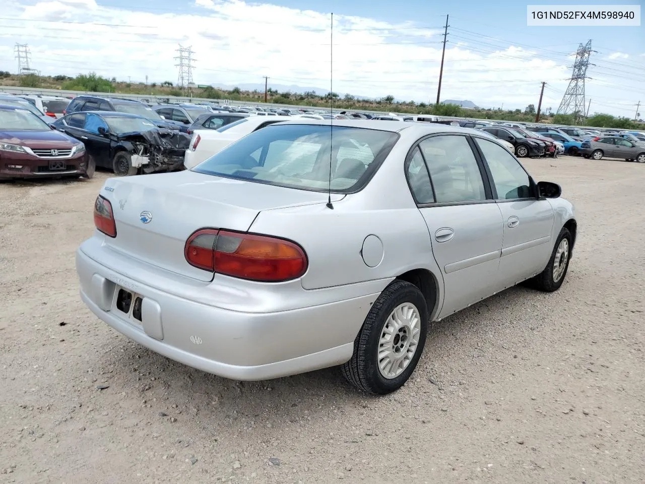 2004 Chevrolet Classic VIN: 1G1ND52FX4M598940 Lot: 65945084