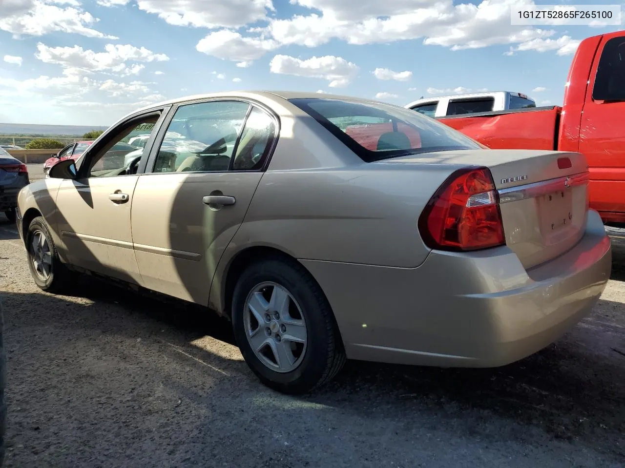 2005 Chevrolet Malibu Ls VIN: 1G1ZT52865F265100 Lot: 71671404