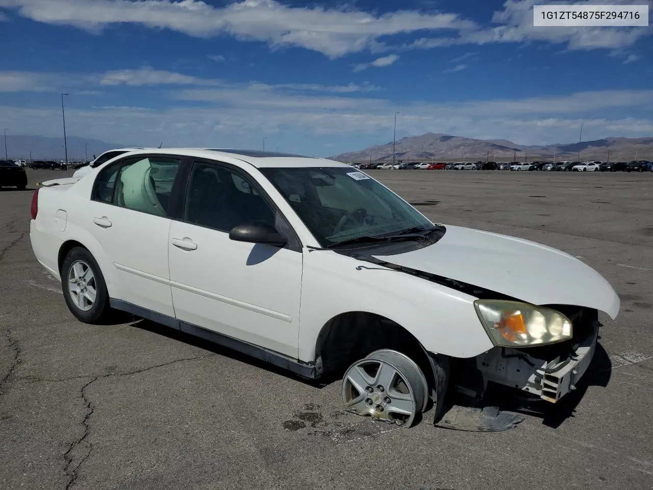 2005 Chevrolet Malibu Ls VIN: 1G1ZT54875F294716 Lot: 71836304