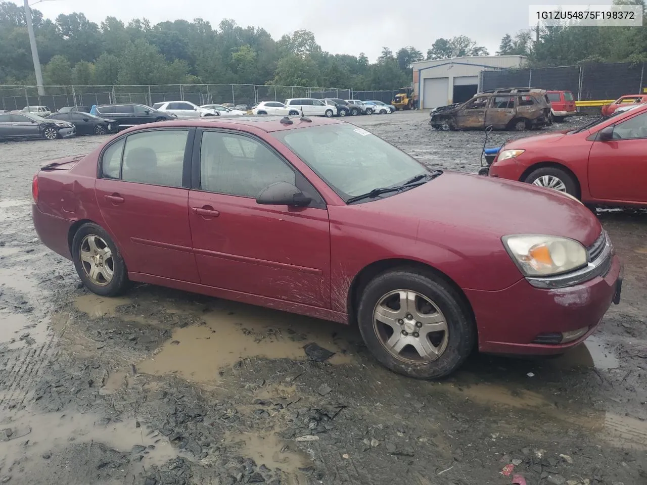 2005 Chevrolet Malibu Lt VIN: 1G1ZU54875F198372 Lot: 72370984