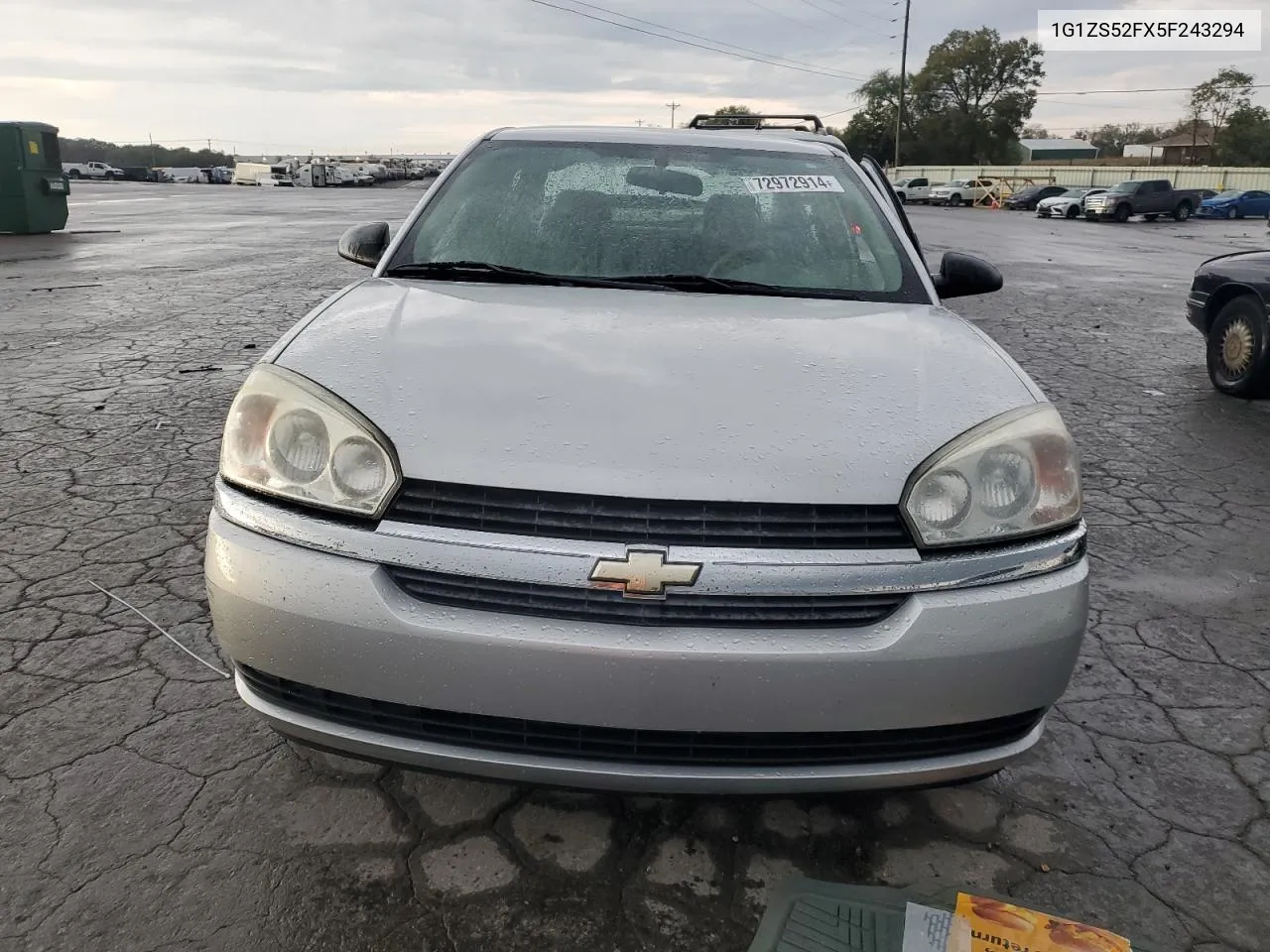 2005 Chevrolet Malibu VIN: 1G1ZS52FX5F243294 Lot: 72972914