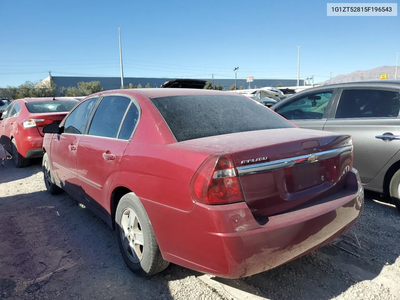 2005 Chevrolet Malibu Ls VIN: 1G1ZT52815F196543 Lot: 76850064