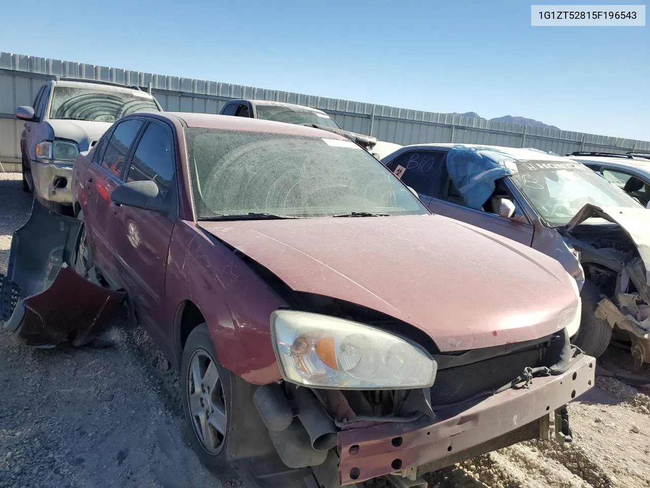 2005 Chevrolet Malibu Ls VIN: 1G1ZT52815F196543 Lot: 76850064