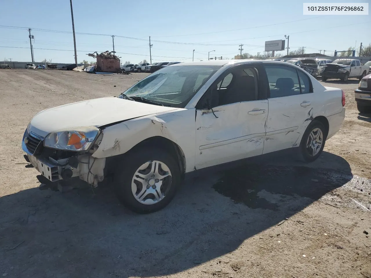 2006 Chevrolet Malibu Ls VIN: 1G1ZS51F76F296862 Lot: 46895334