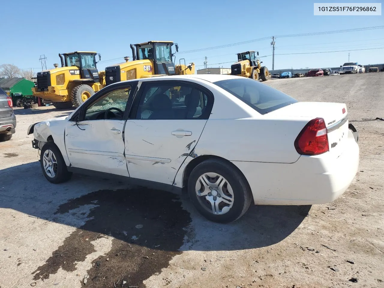 2006 Chevrolet Malibu Ls VIN: 1G1ZS51F76F296862 Lot: 46895334