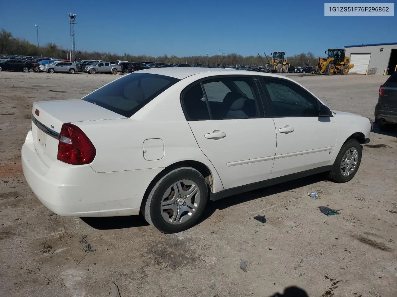 2006 Chevrolet Malibu Ls VIN: 1G1ZS51F76F296862 Lot: 46895334