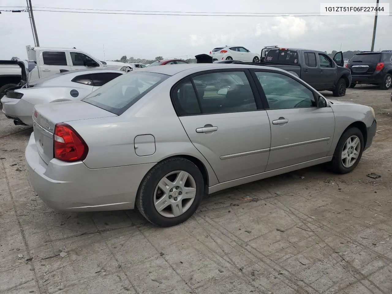 2006 Chevrolet Malibu Lt VIN: 1G1ZT51F06F227444 Lot: 63100234