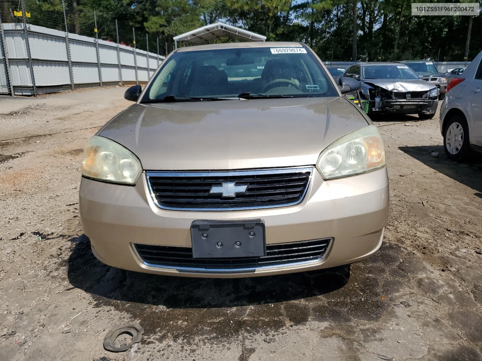 2006 Chevrolet Malibu Ls VIN: 1G1ZS51F96F200472 Lot: 66929074