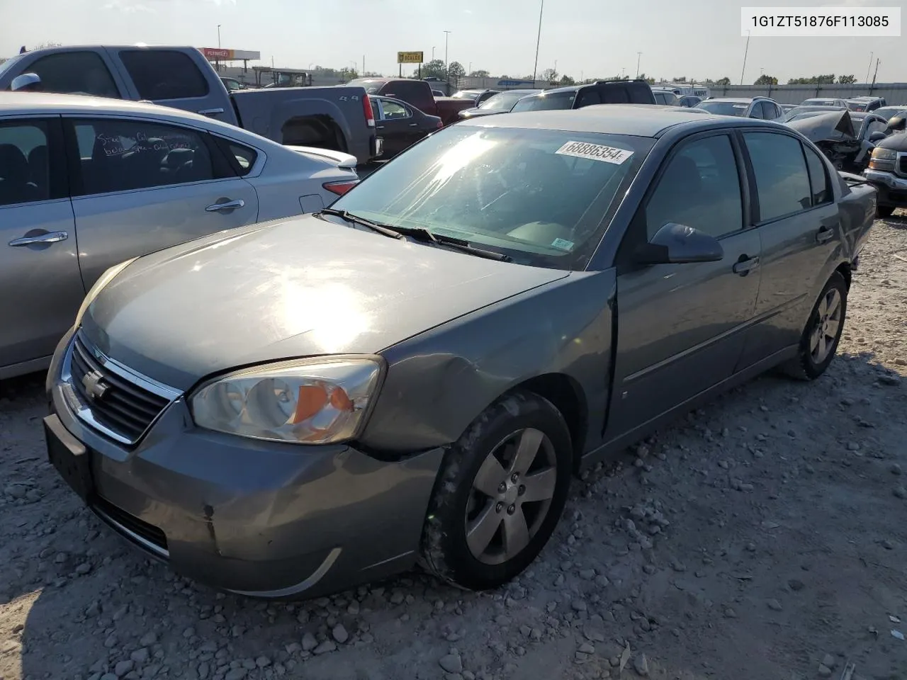 2006 Chevrolet Malibu Lt VIN: 1G1ZT51876F113085 Lot: 68886354