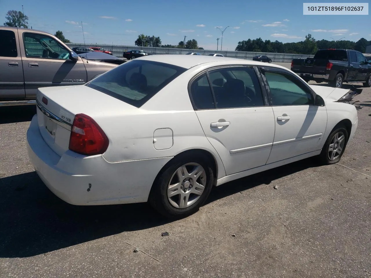 2006 Chevrolet Malibu Lt VIN: 1G1ZT51896F102637 Lot: 69962454