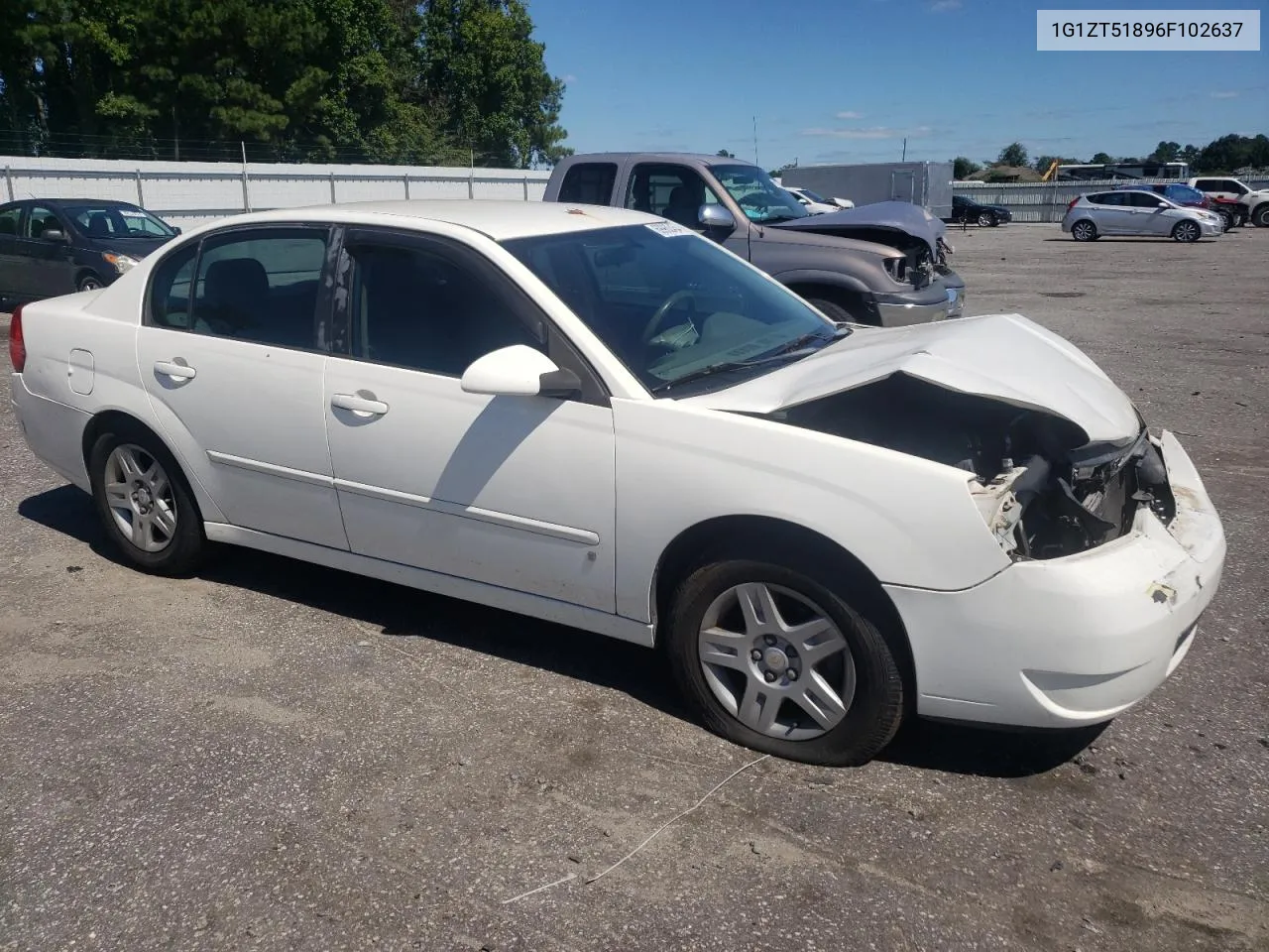 2006 Chevrolet Malibu Lt VIN: 1G1ZT51896F102637 Lot: 69962454