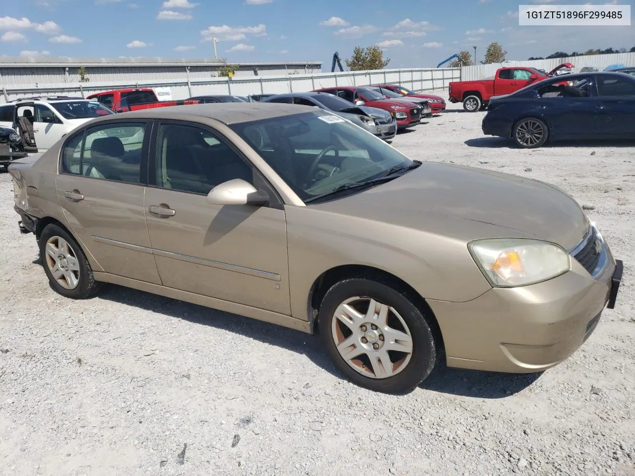 2006 Chevrolet Malibu Lt VIN: 1G1ZT51896F299485 Lot: 70801694