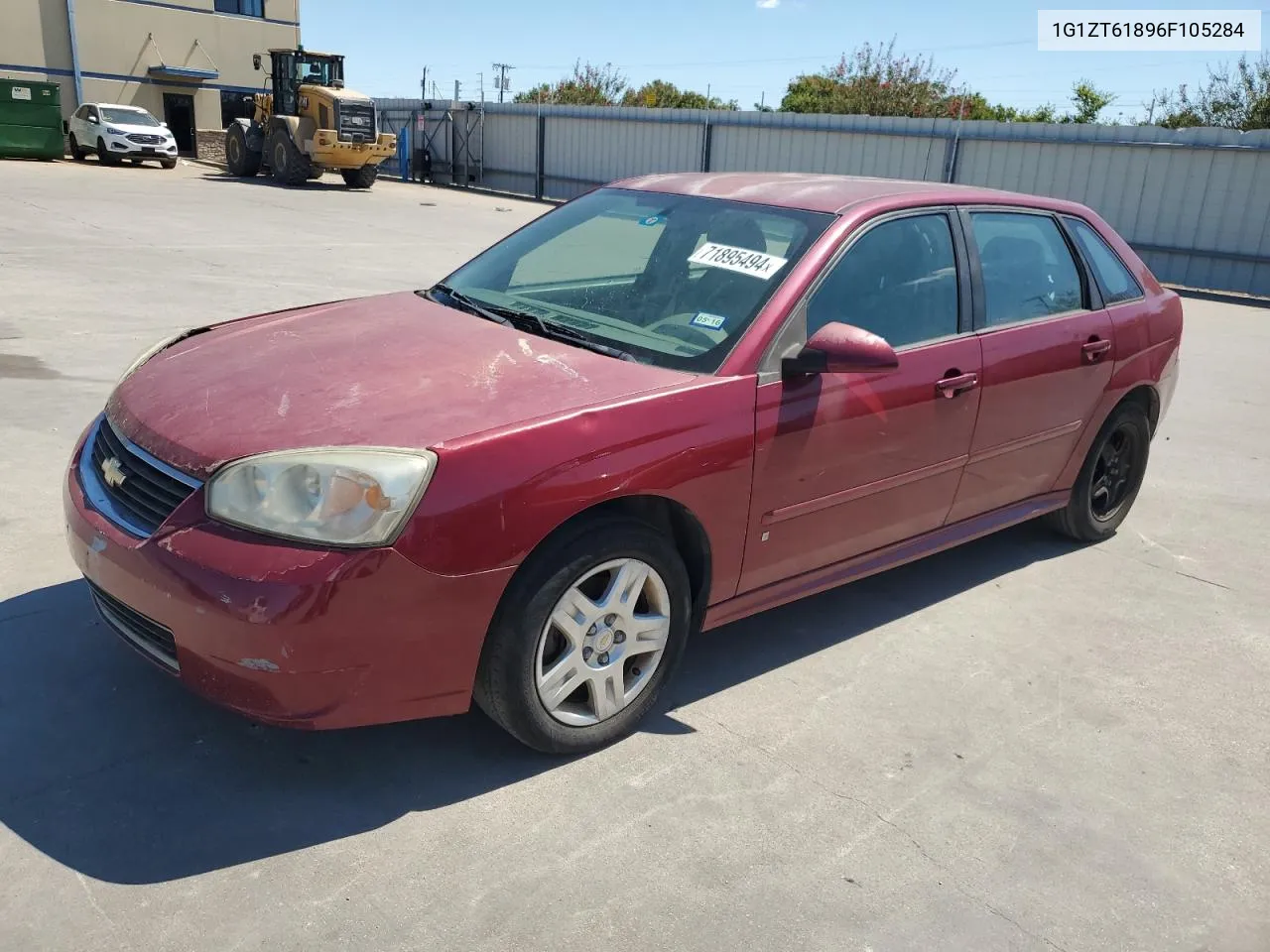 2006 Chevrolet Malibu Maxx Lt VIN: 1G1ZT61896F105284 Lot: 71895494