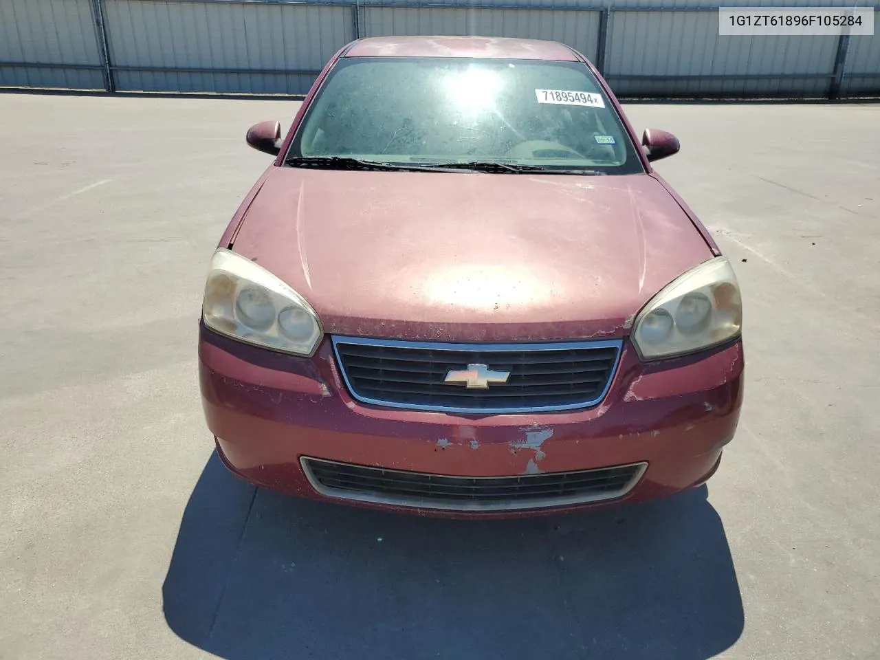 2006 Chevrolet Malibu Maxx Lt VIN: 1G1ZT61896F105284 Lot: 71895494