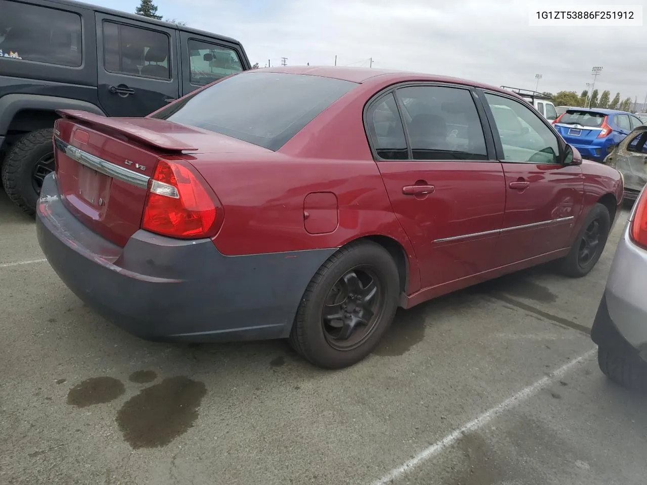 2006 Chevrolet Malibu Lt VIN: 1G1ZT53886F251912 Lot: 72185264