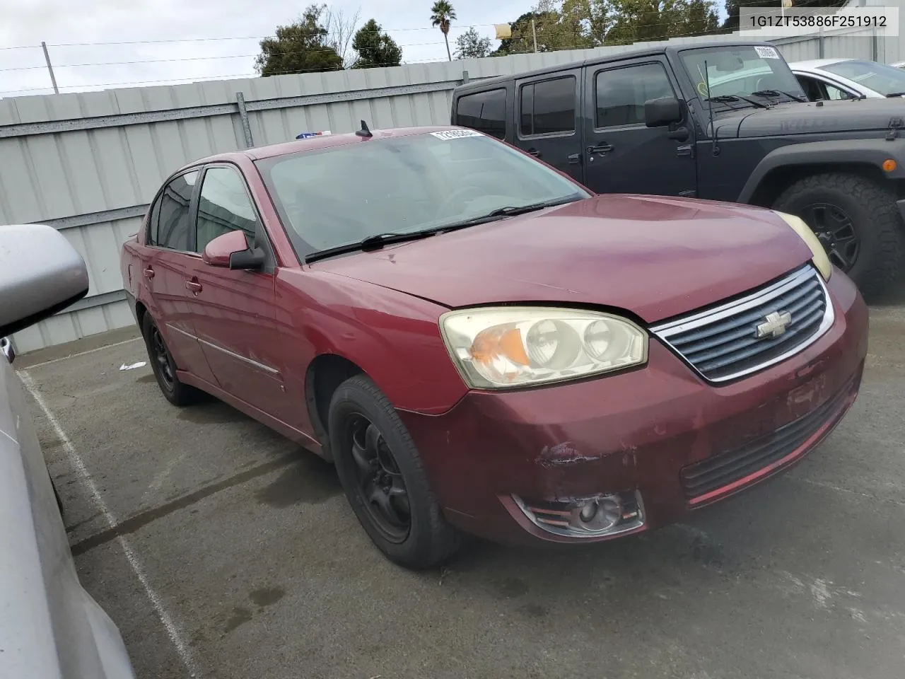 1G1ZT53886F251912 2006 Chevrolet Malibu Lt