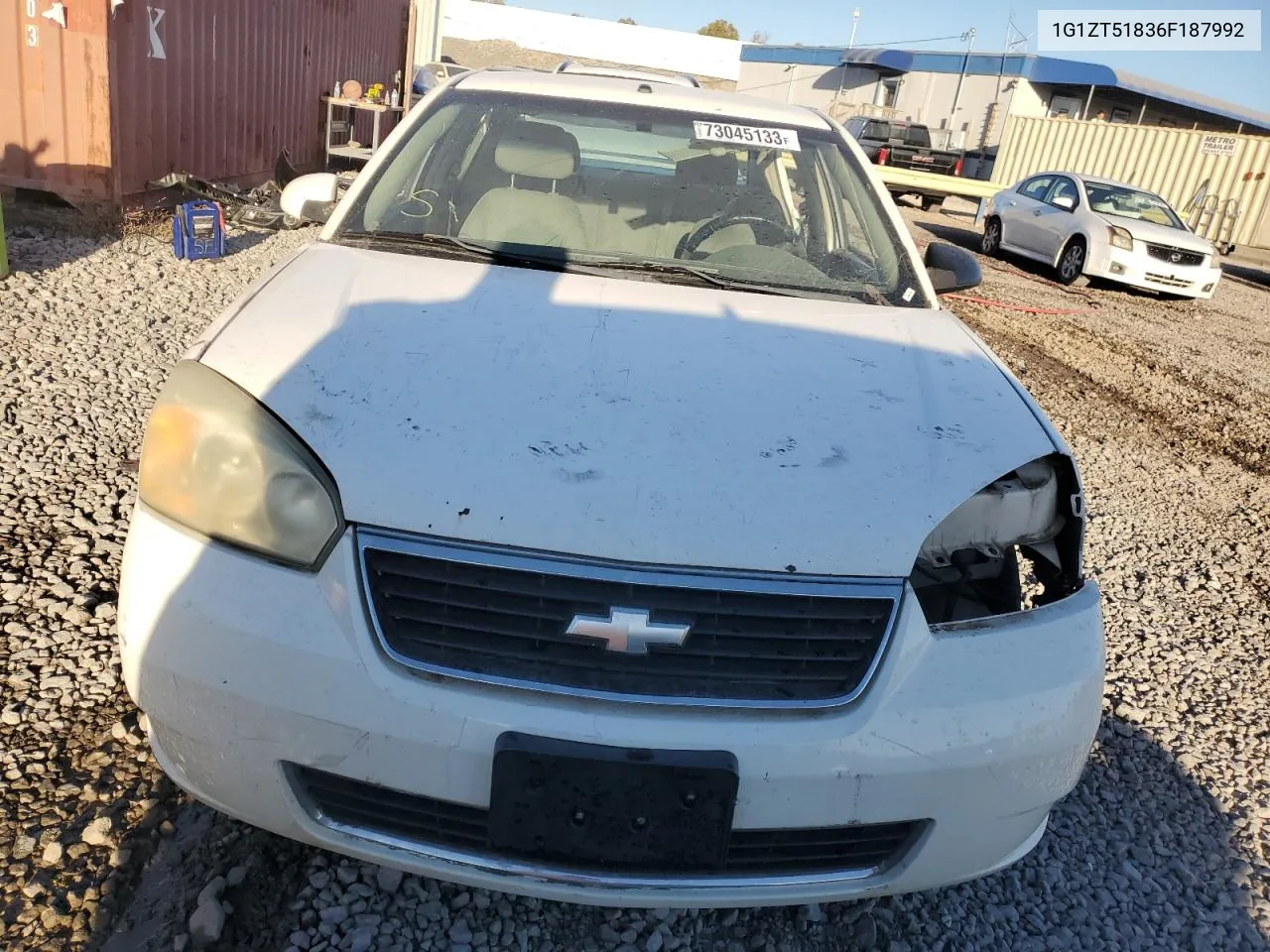 2006 Chevrolet Malibu Lt VIN: 1G1ZT51836F187992 Lot: 73045133