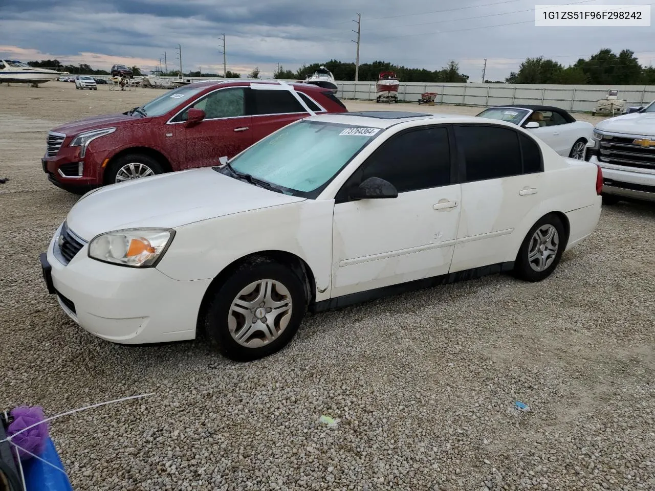 2006 Chevrolet Malibu Ls VIN: 1G1ZS51F96F298242 Lot: 73764364