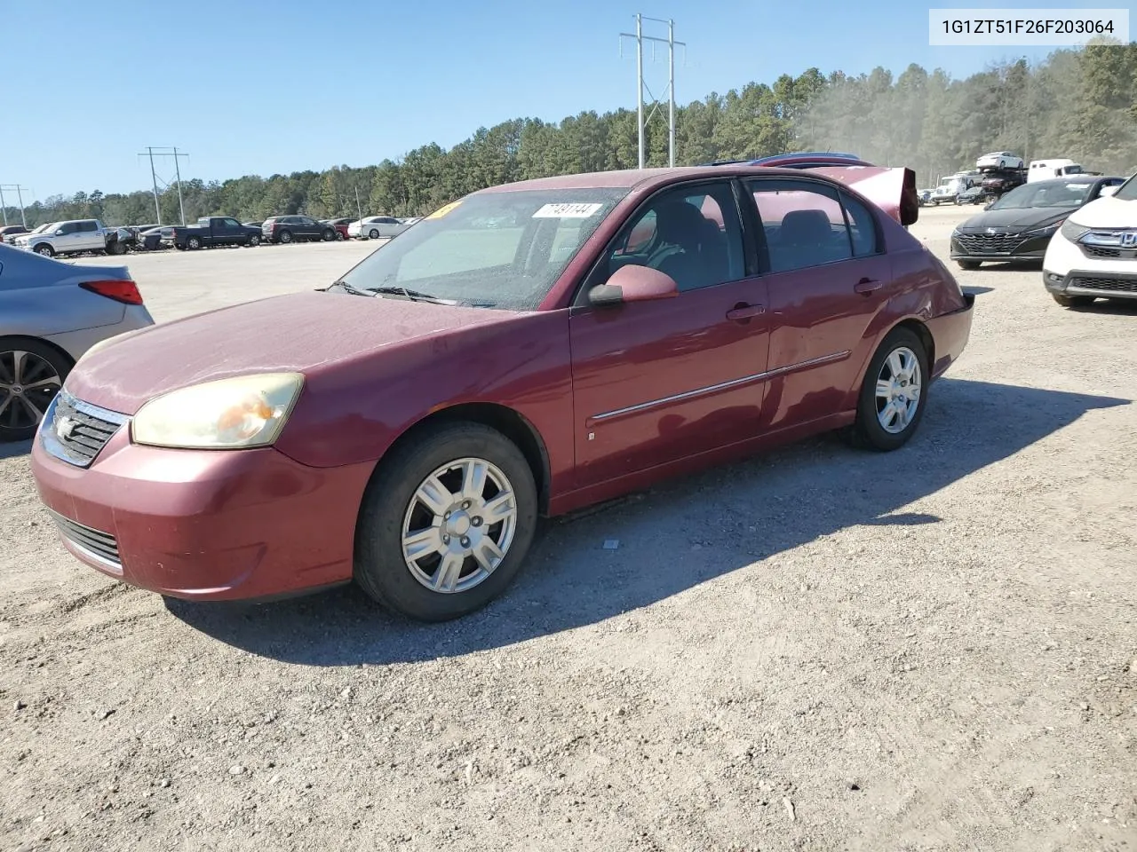 1G1ZT51F26F203064 2006 Chevrolet Malibu Lt