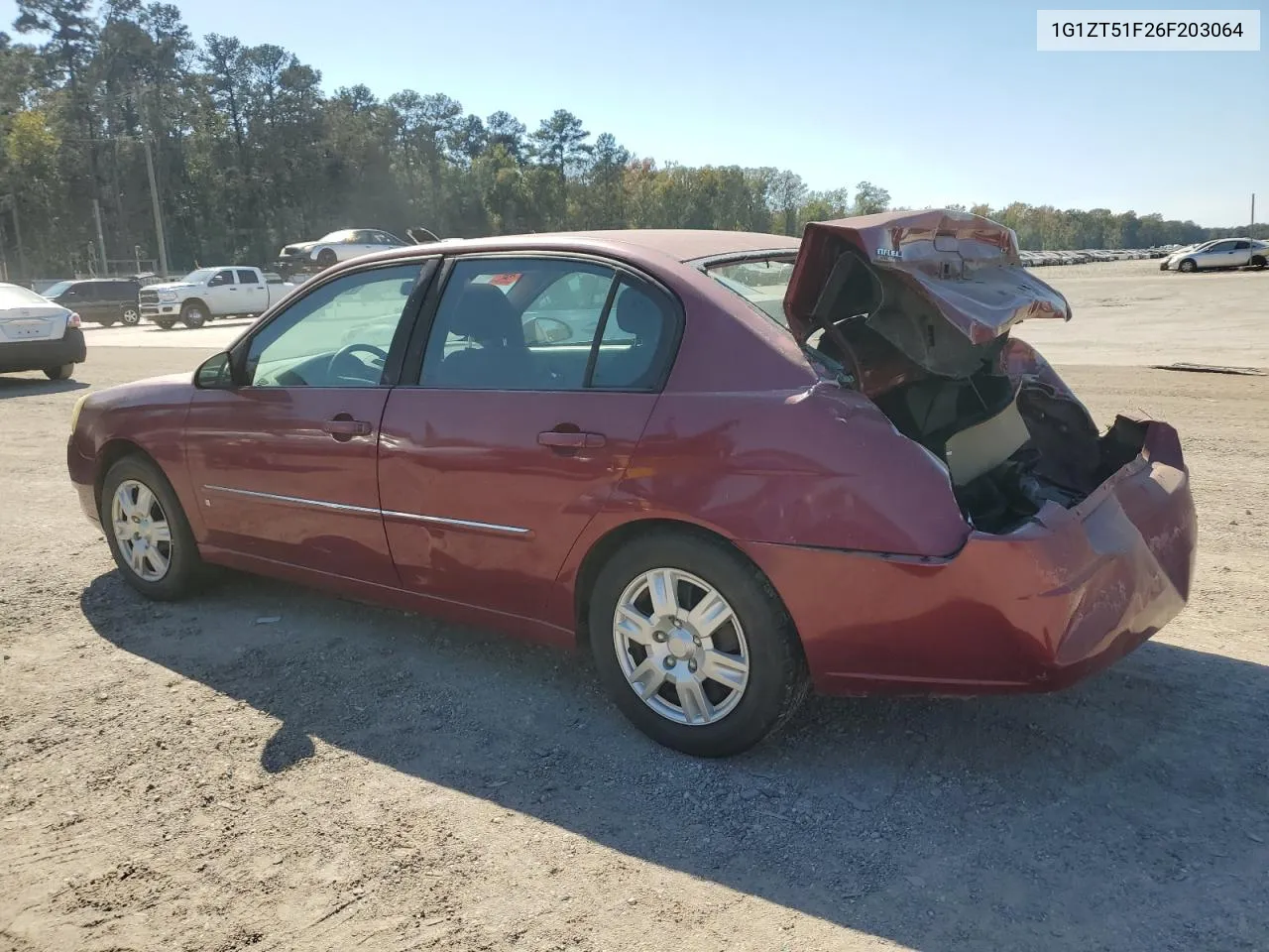 1G1ZT51F26F203064 2006 Chevrolet Malibu Lt