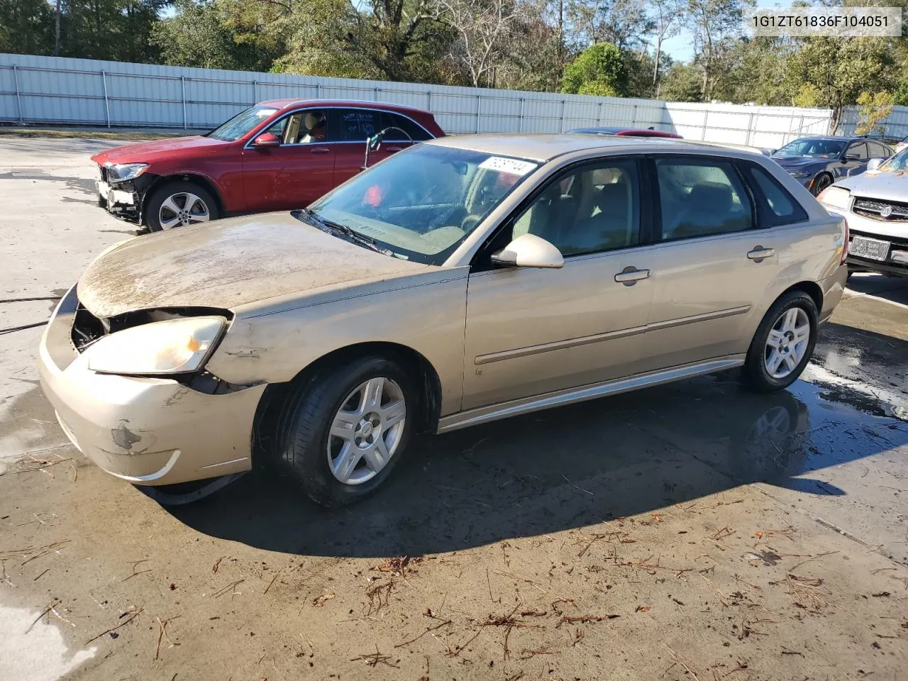 2006 Chevrolet Malibu Maxx Lt VIN: 1G1ZT61836F104051 Lot: 79287144