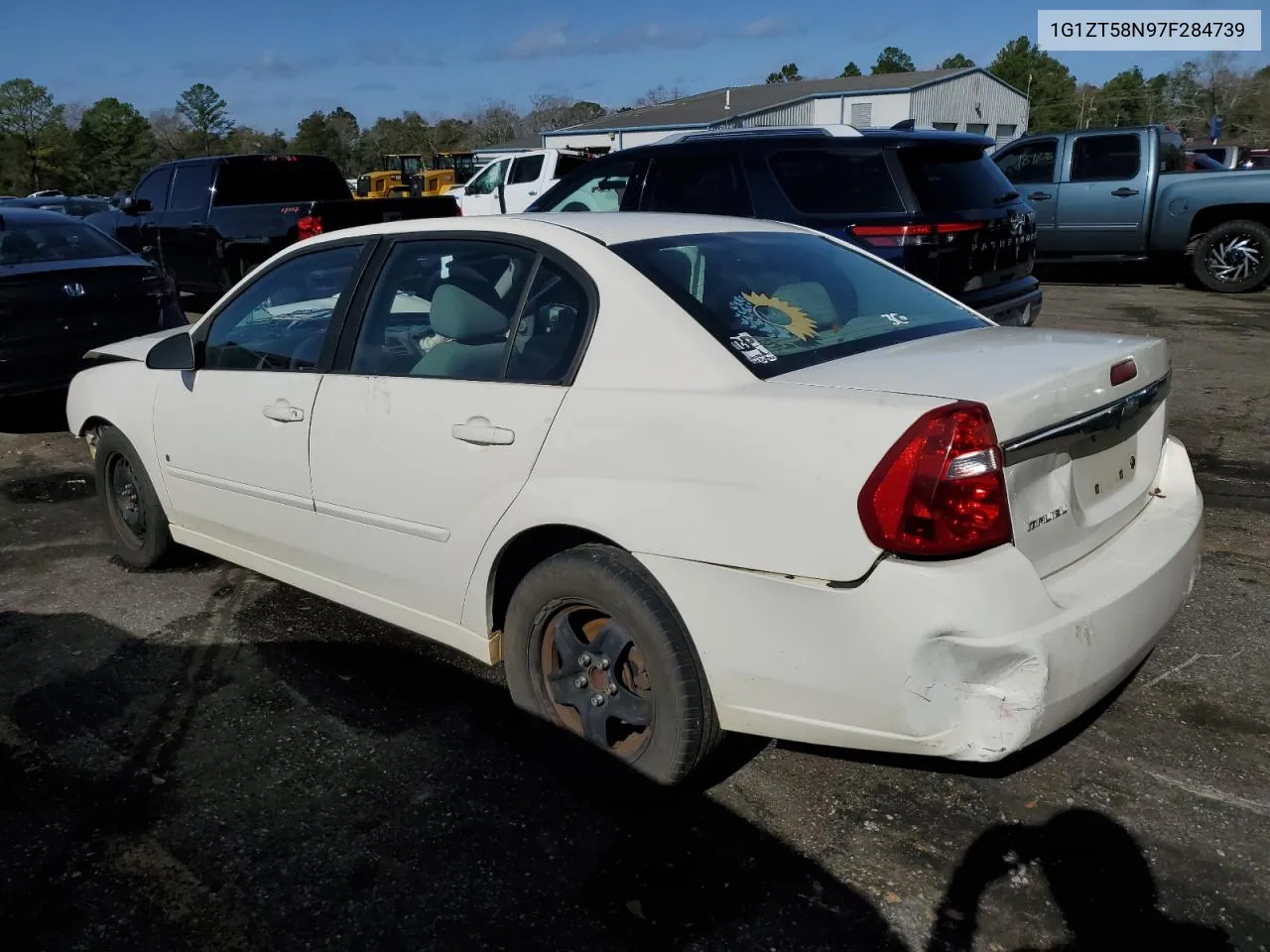 2007 Chevrolet Malibu Lt VIN: 1G1ZT58N97F284739 Lot: 37313384