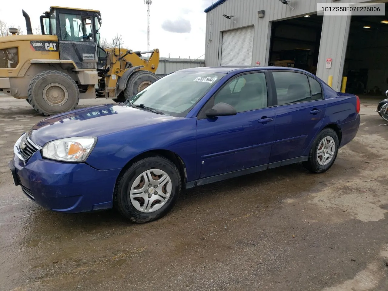 2007 Chevrolet Malibu Ls VIN: 1G1ZS58F07F226806 Lot: 43871954