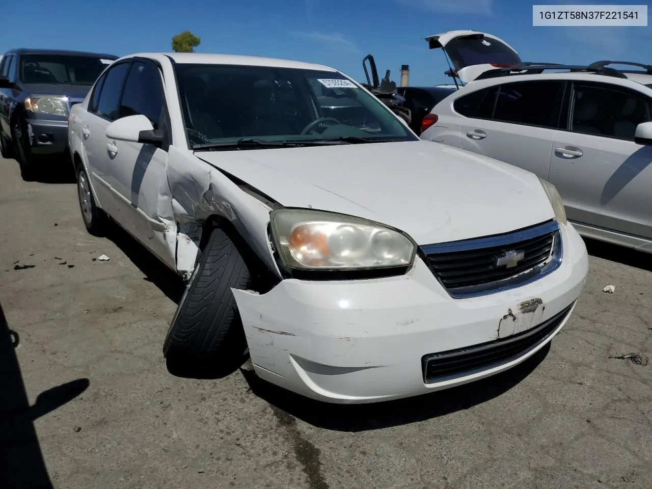 1G1ZT58N37F221541 2007 Chevrolet Malibu Lt