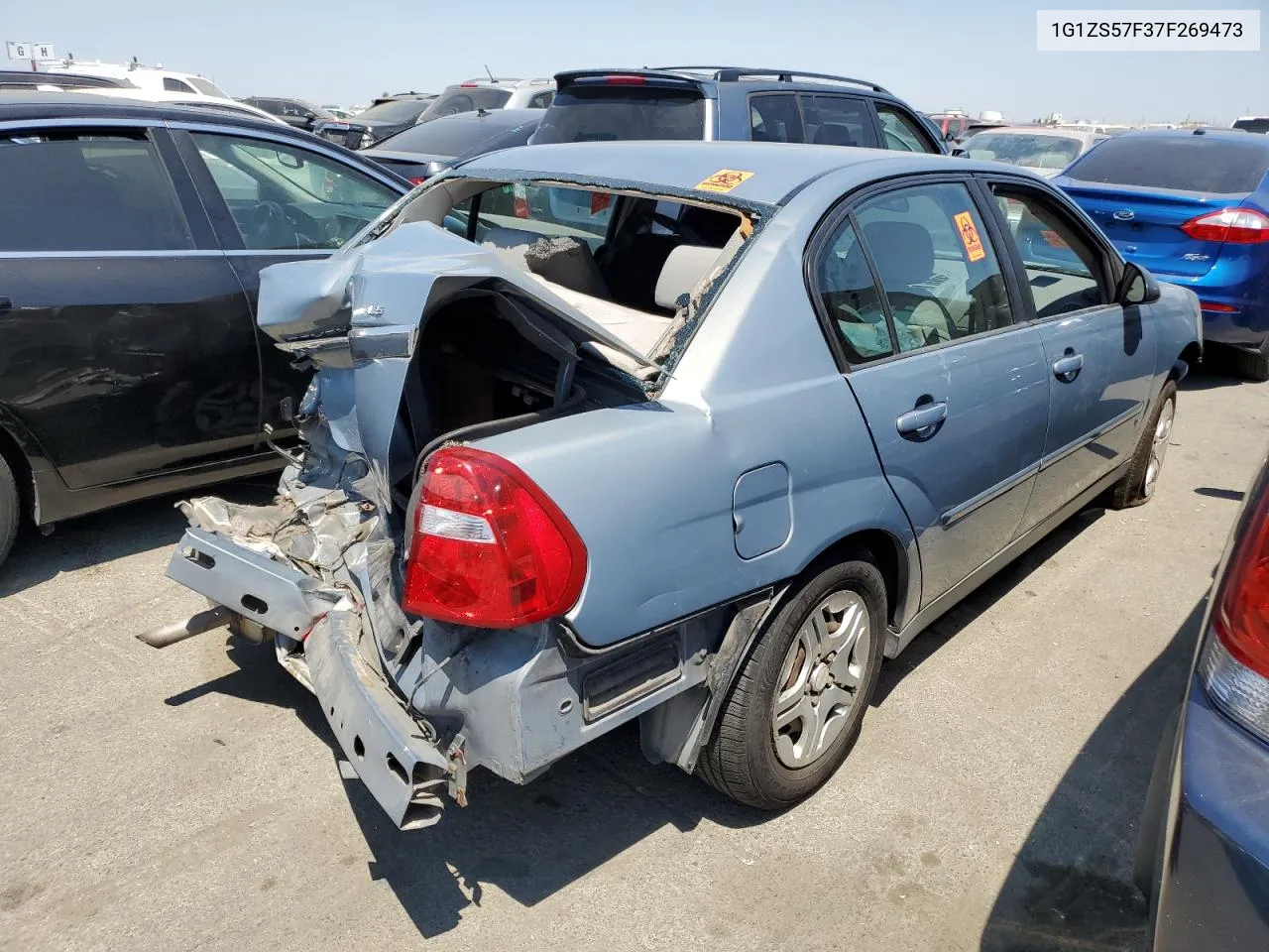 1G1ZS57F37F269473 2007 Chevrolet Malibu Ls