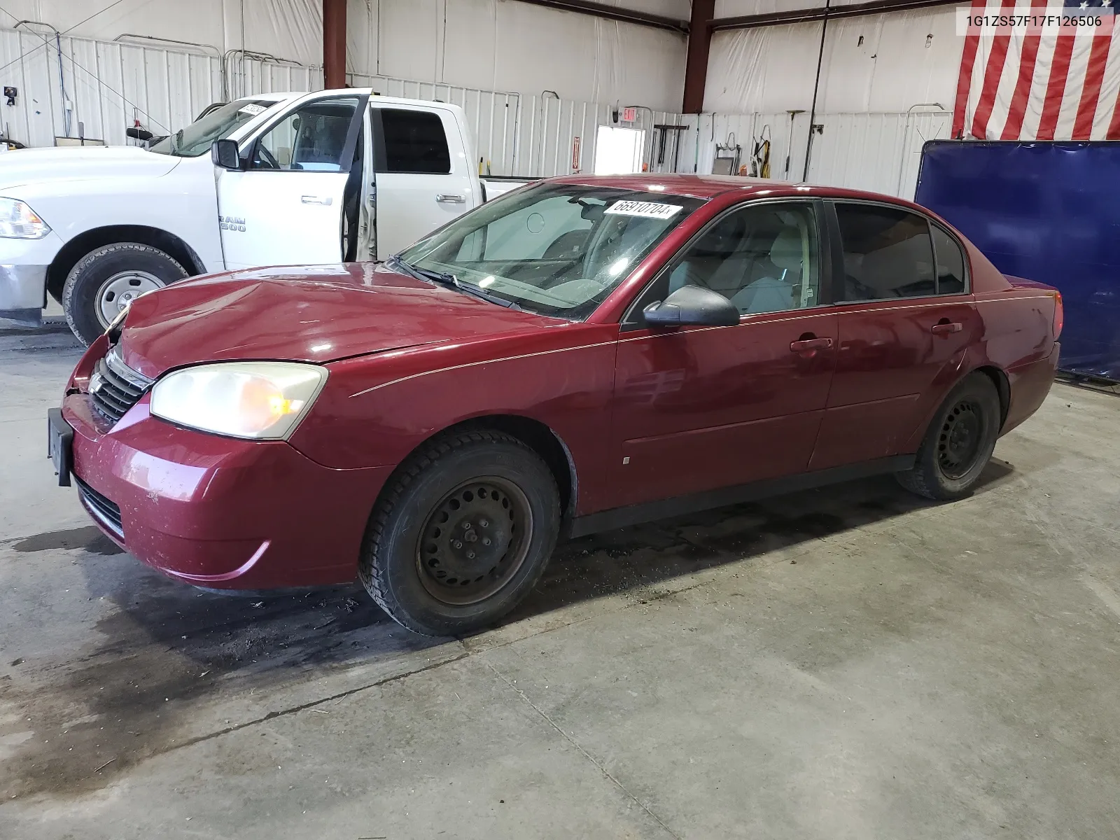 2007 Chevrolet Malibu Ls VIN: 1G1ZS57F17F126506 Lot: 66910704