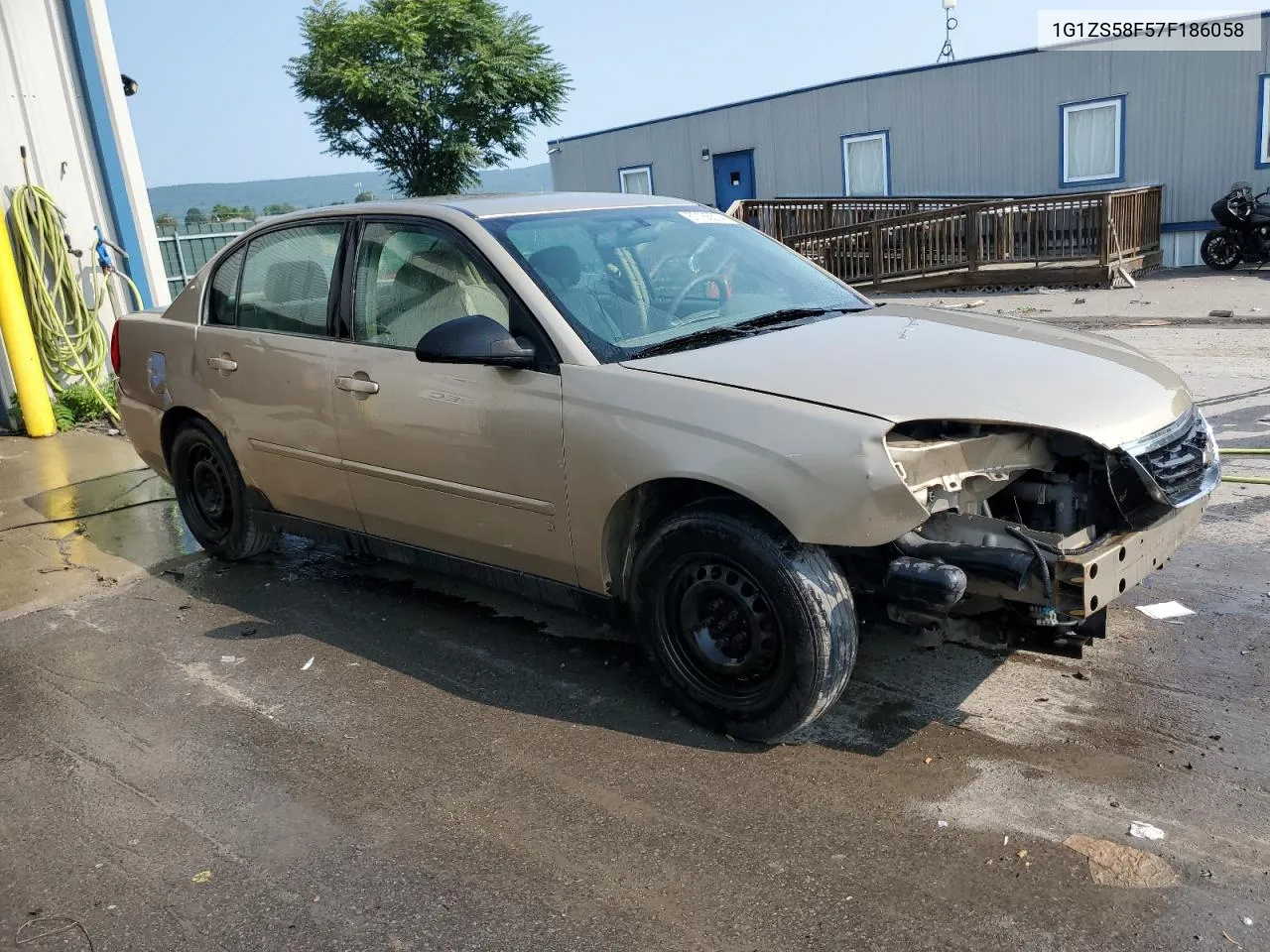 2007 Chevrolet Malibu Ls VIN: 1G1ZS58F57F186058 Lot: 67168674