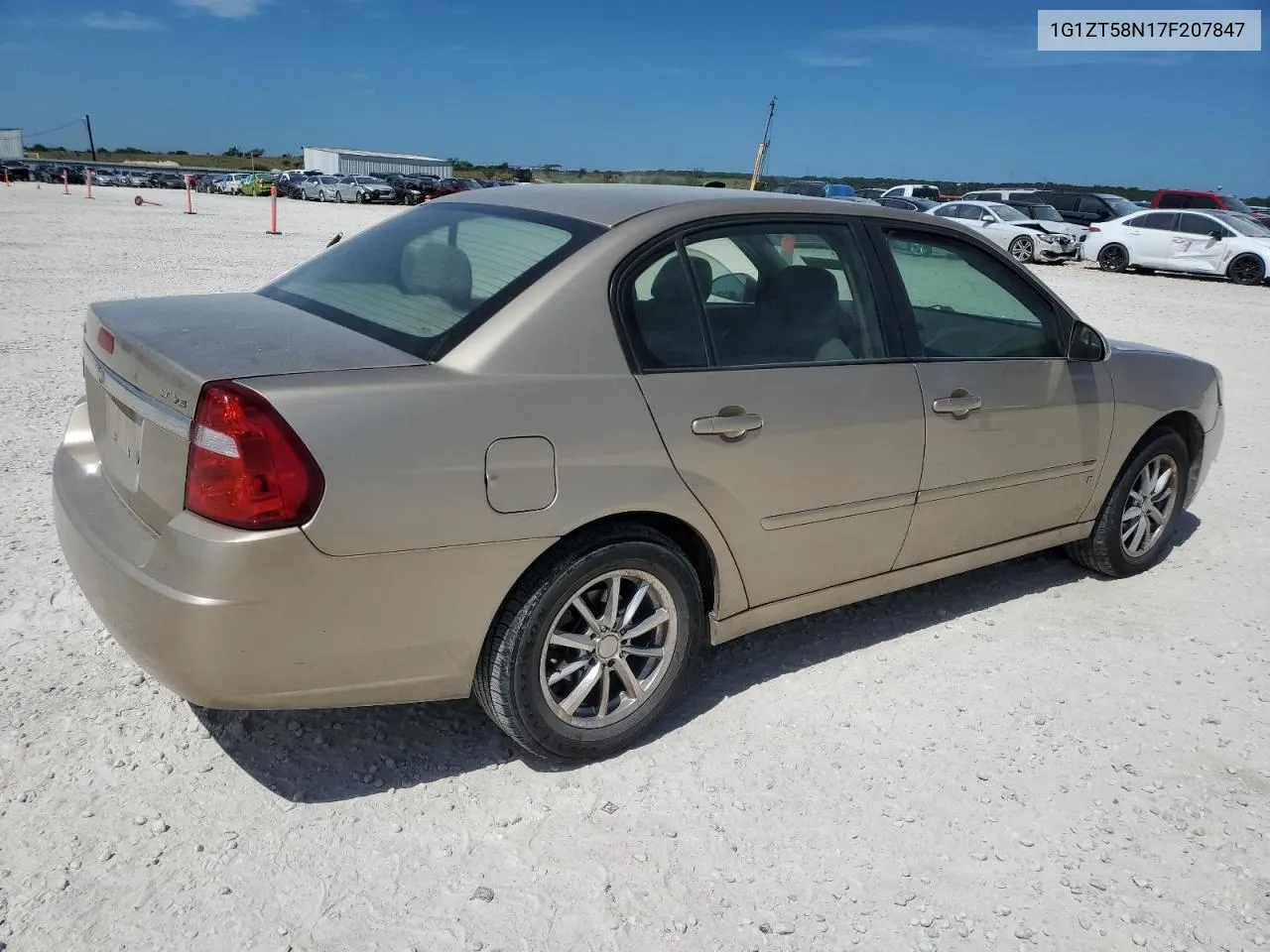 2007 Chevrolet Malibu Lt VIN: 1G1ZT58N17F207847 Lot: 67527184