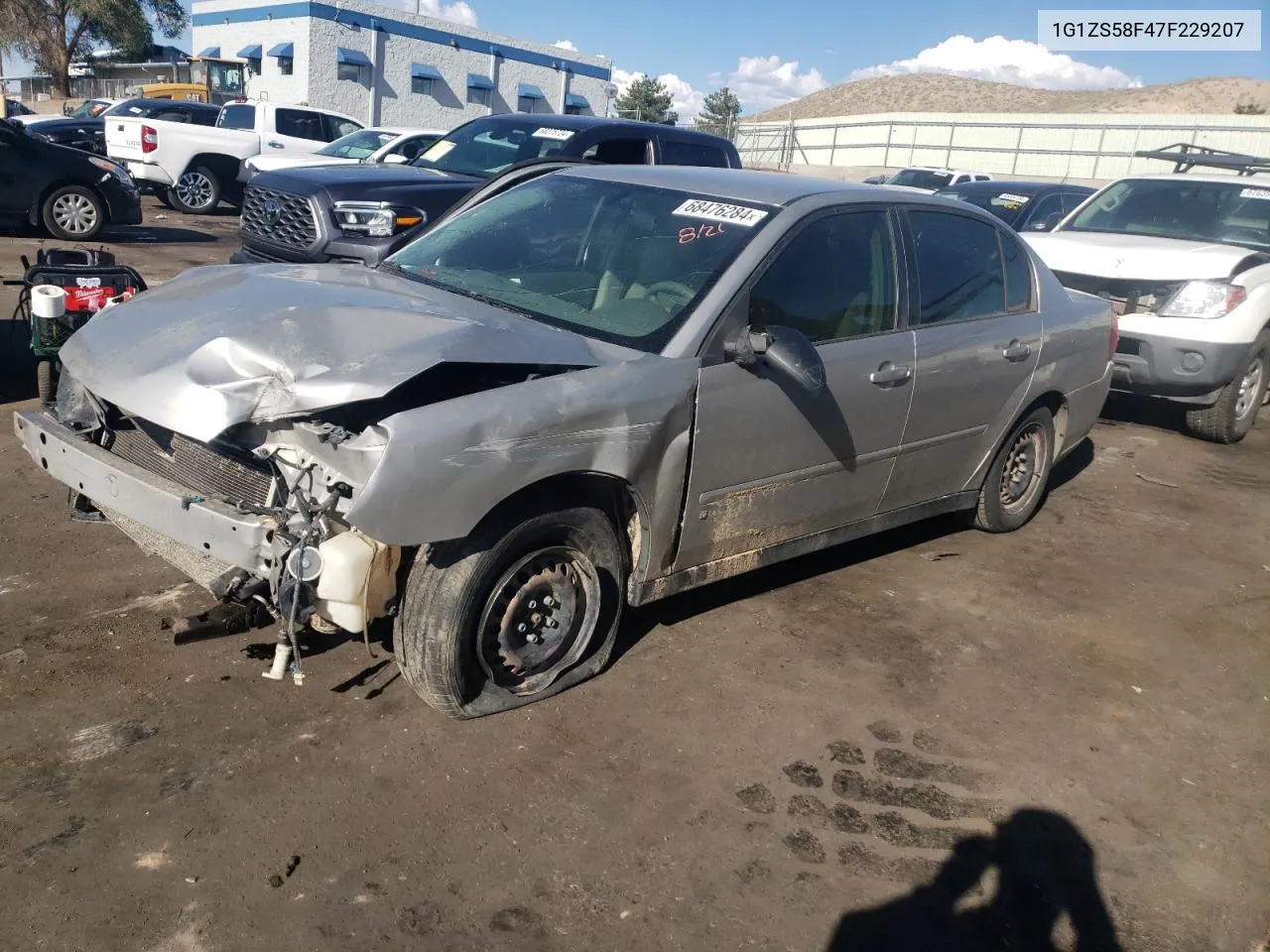 2007 Chevrolet Malibu Ls VIN: 1G1ZS58F47F229207 Lot: 68476284