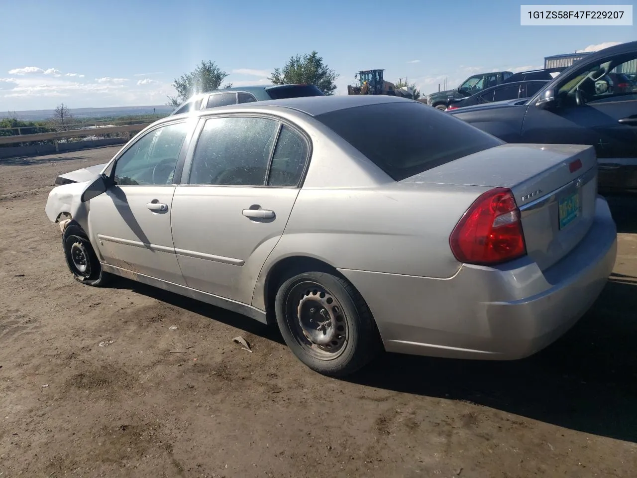 1G1ZS58F47F229207 2007 Chevrolet Malibu Ls