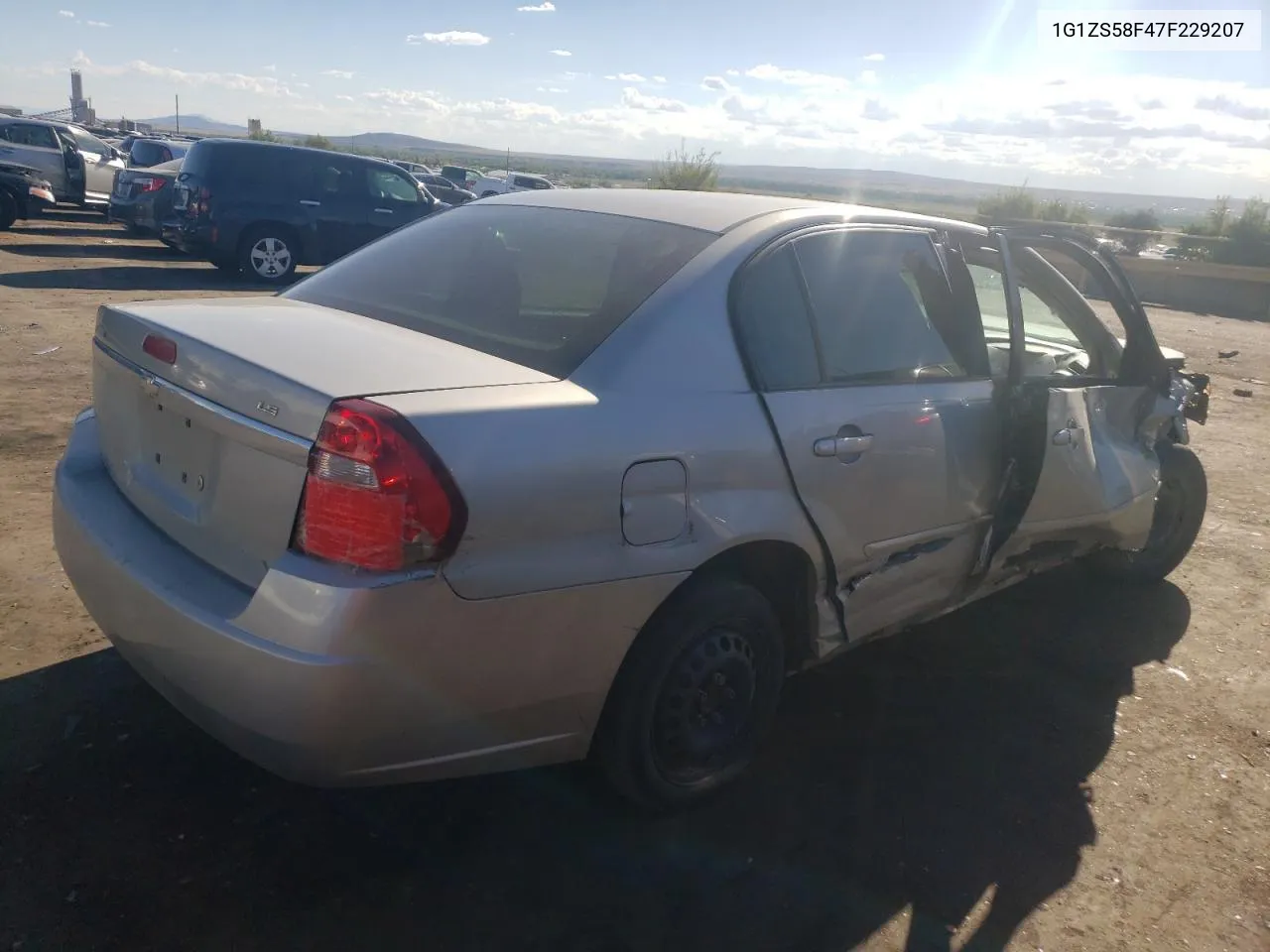 2007 Chevrolet Malibu Ls VIN: 1G1ZS58F47F229207 Lot: 68476284