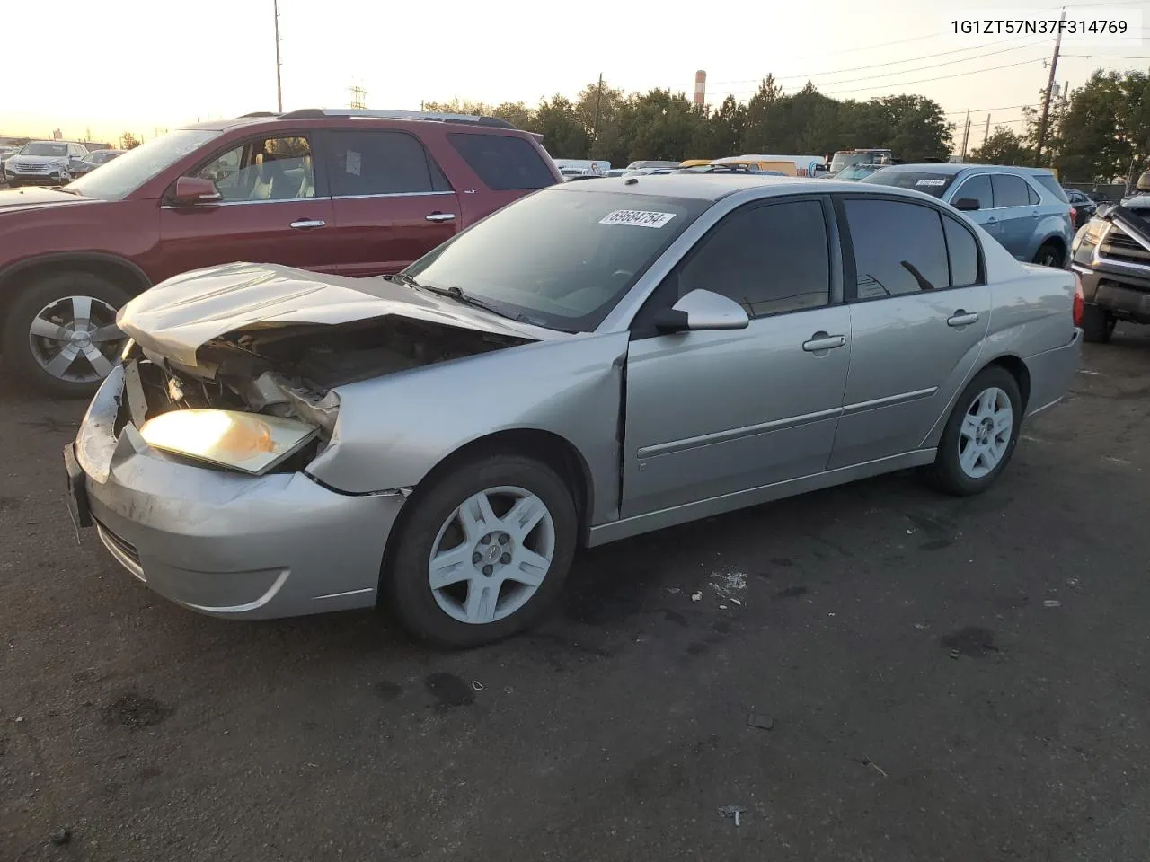 2007 Chevrolet Malibu Lt VIN: 1G1ZT57N37F314769 Lot: 69684754