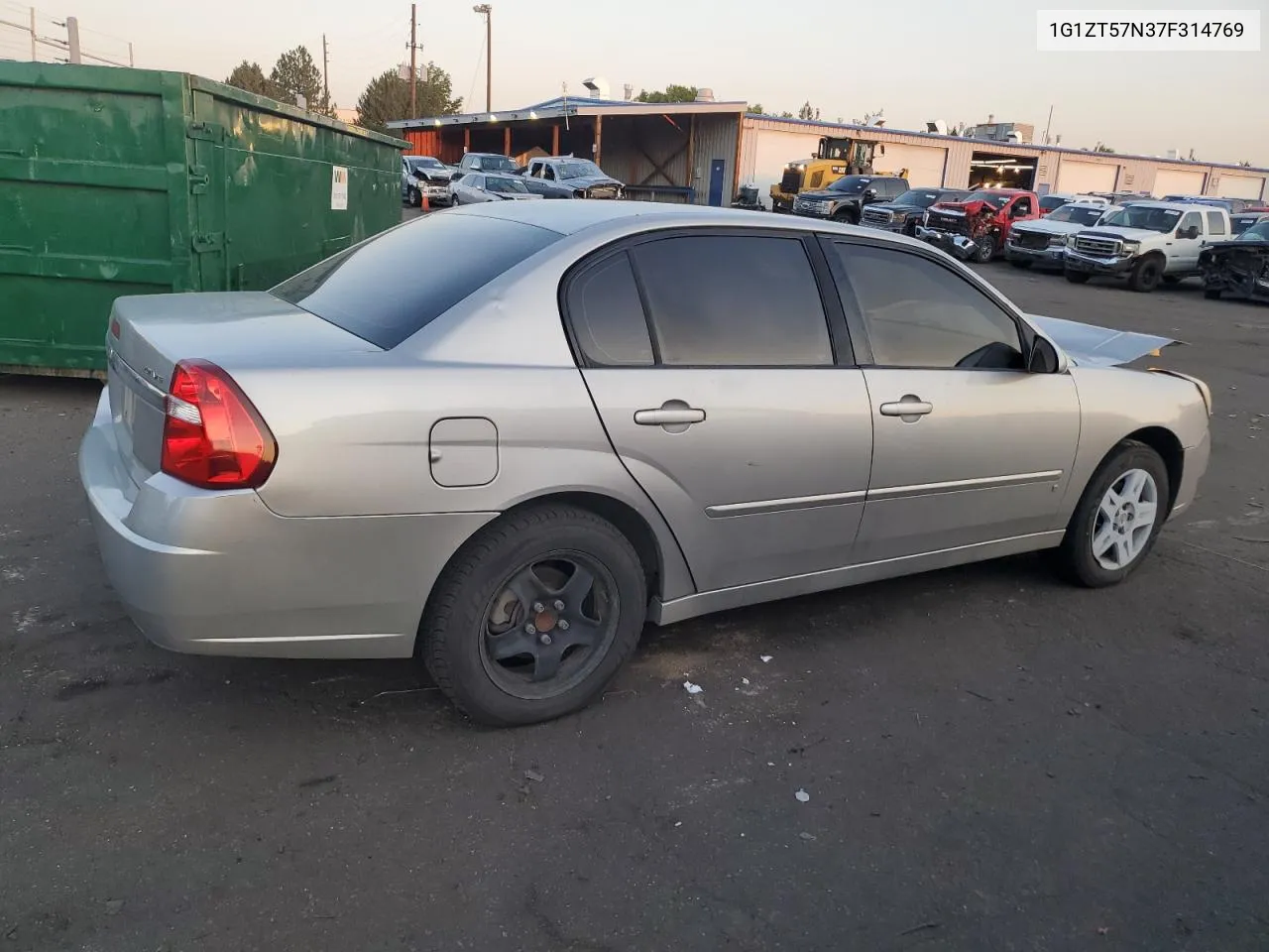 2007 Chevrolet Malibu Lt VIN: 1G1ZT57N37F314769 Lot: 69684754