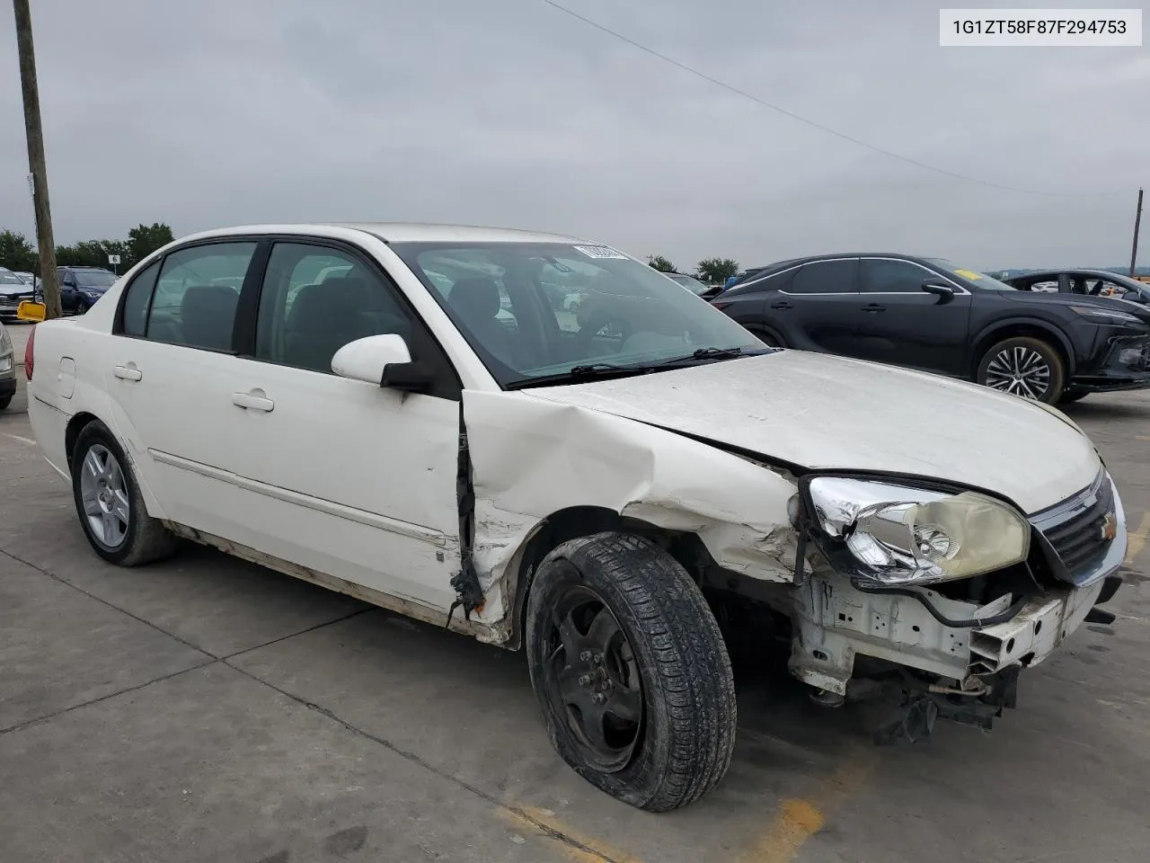 2007 Chevrolet Malibu Lt VIN: 1G1ZT58F87F294753 Lot: 70392404