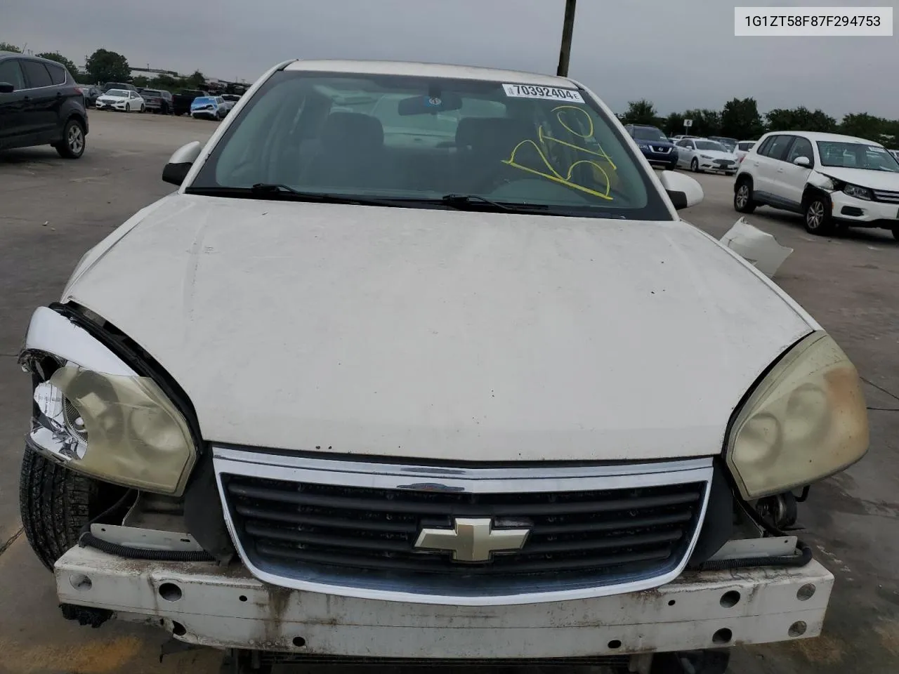 2007 Chevrolet Malibu Lt VIN: 1G1ZT58F87F294753 Lot: 70392404