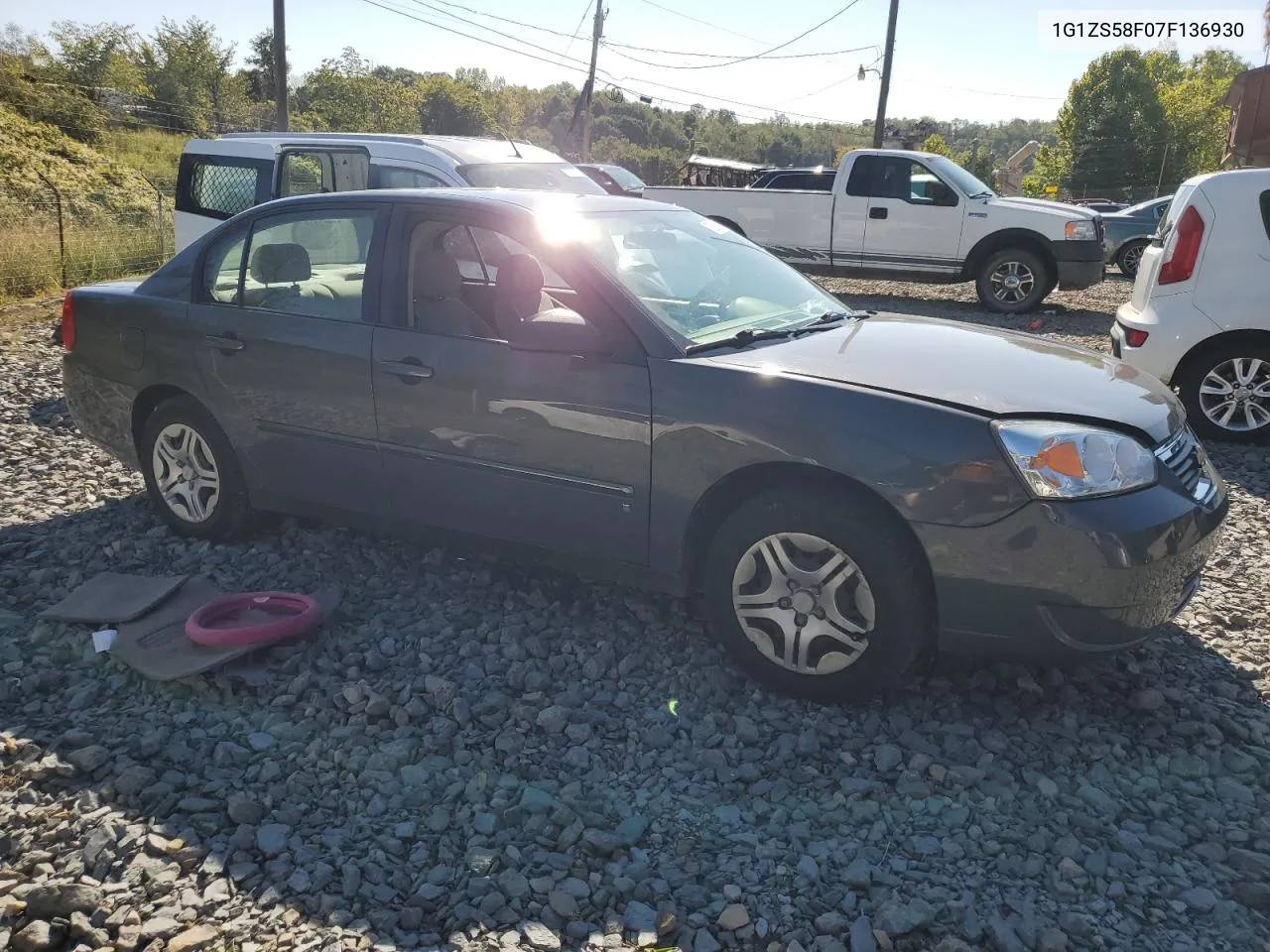 2007 Chevrolet Malibu Ls VIN: 1G1ZS58F07F136930 Lot: 70863724