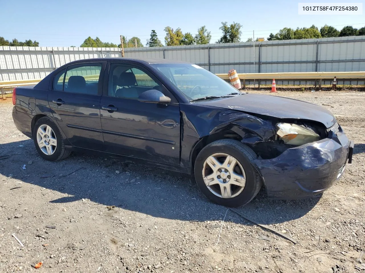 2007 Chevrolet Malibu Lt VIN: 1G1ZT58F47F254380 Lot: 70957014