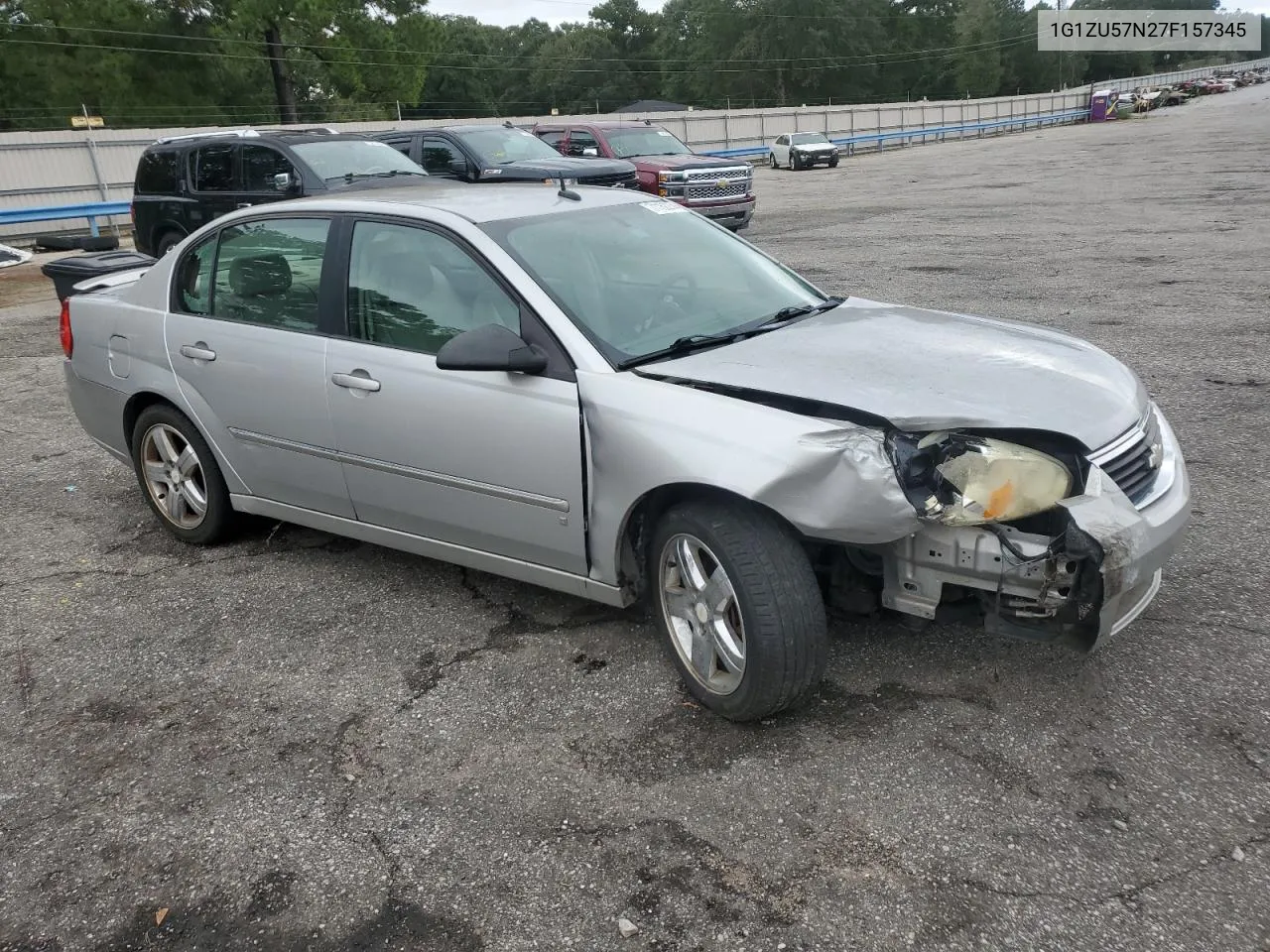 2007 Chevrolet Malibu Ltz VIN: 1G1ZU57N27F157345 Lot: 71162274