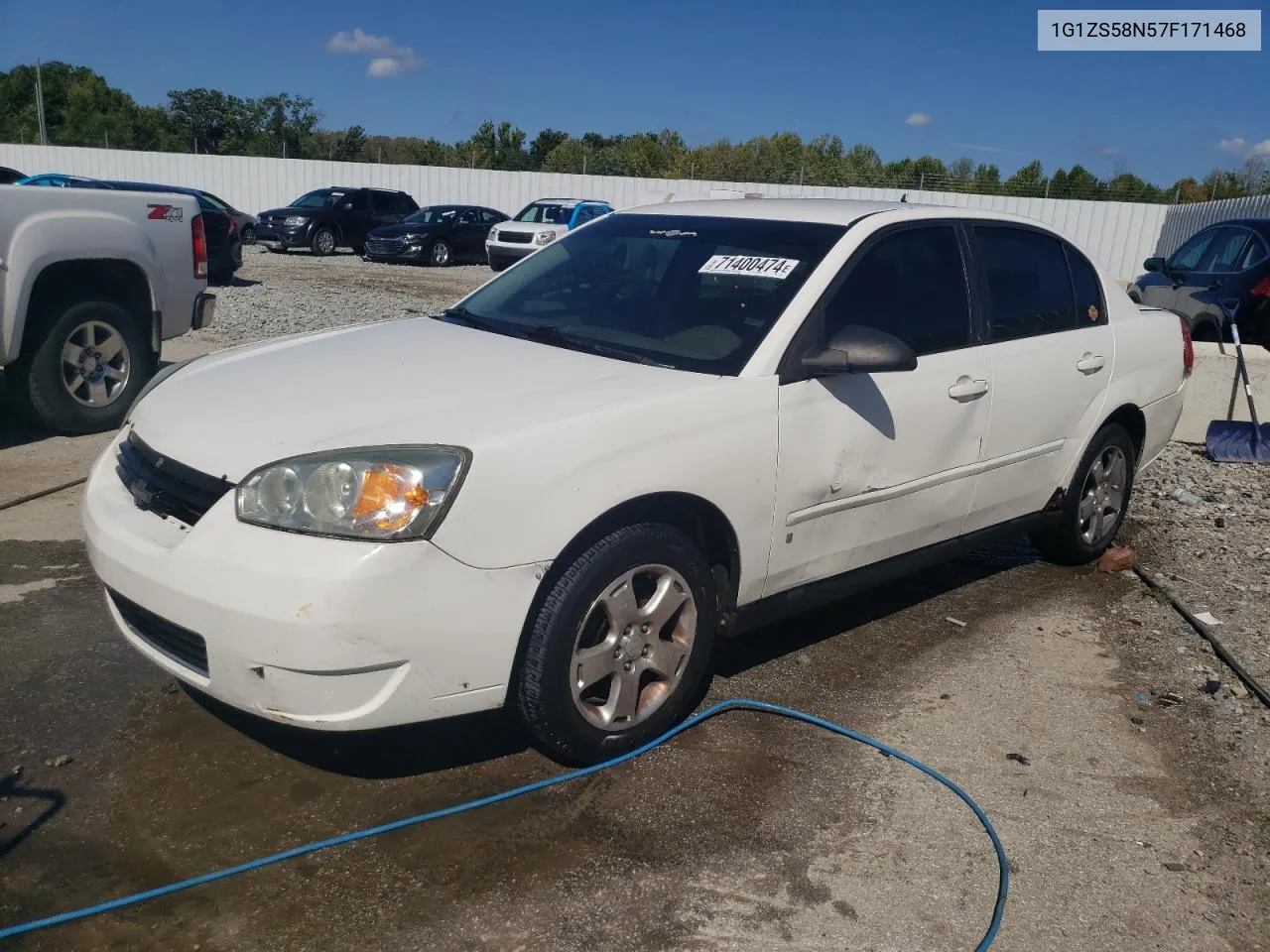 2007 Chevrolet Malibu Ls VIN: 1G1ZS58N57F171468 Lot: 71400474