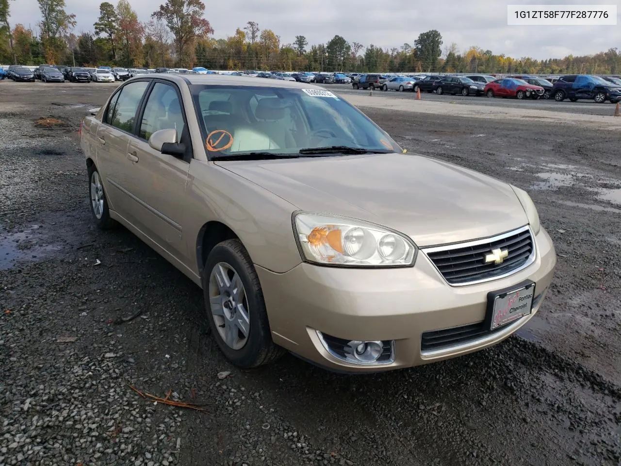 2007 Chevrolet Malibu Lt VIN: 1G1ZT58F77F287776 Lot: 71747884