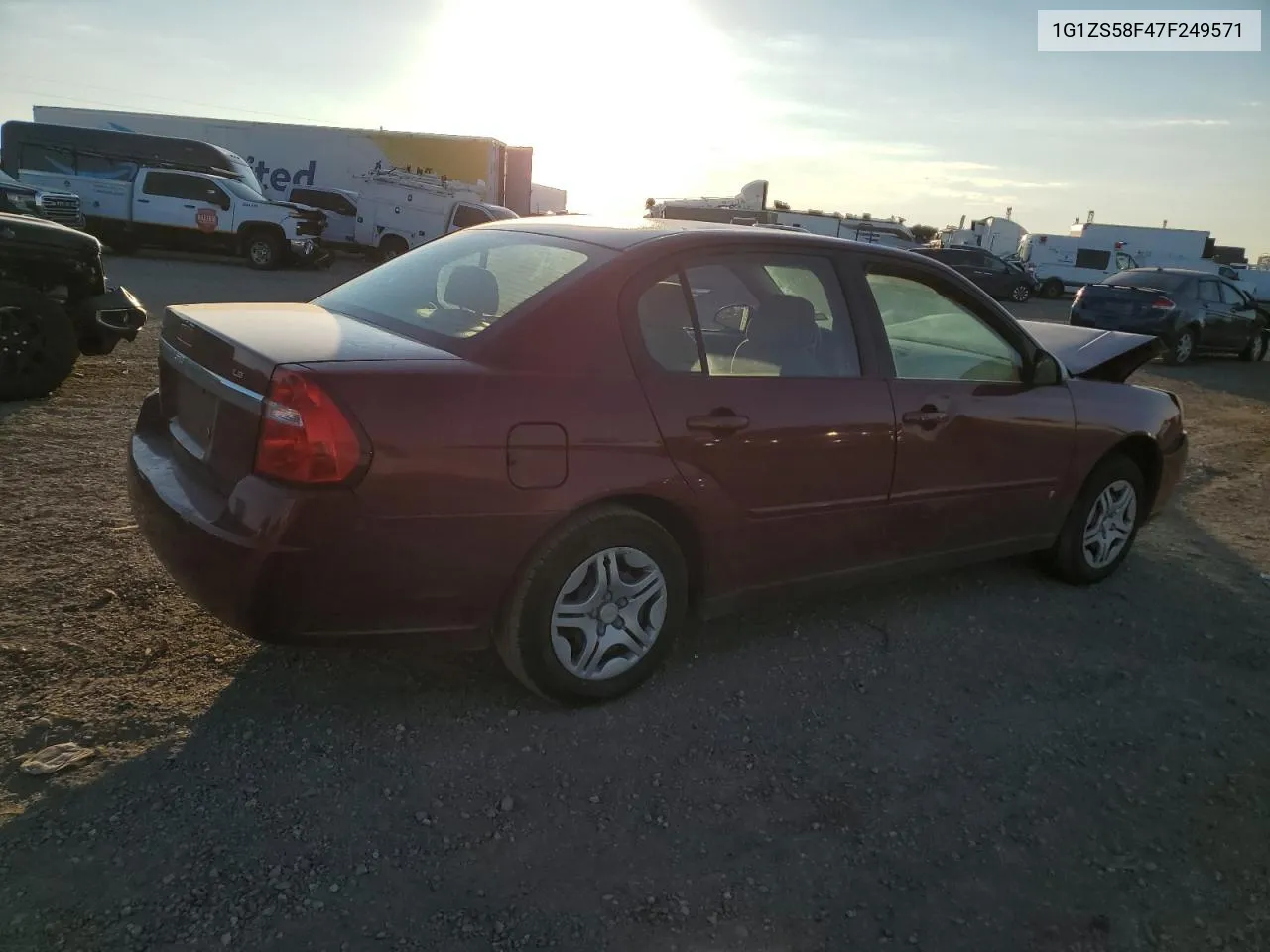 2007 Chevrolet Malibu Ls VIN: 1G1ZS58F47F249571 Lot: 73207354