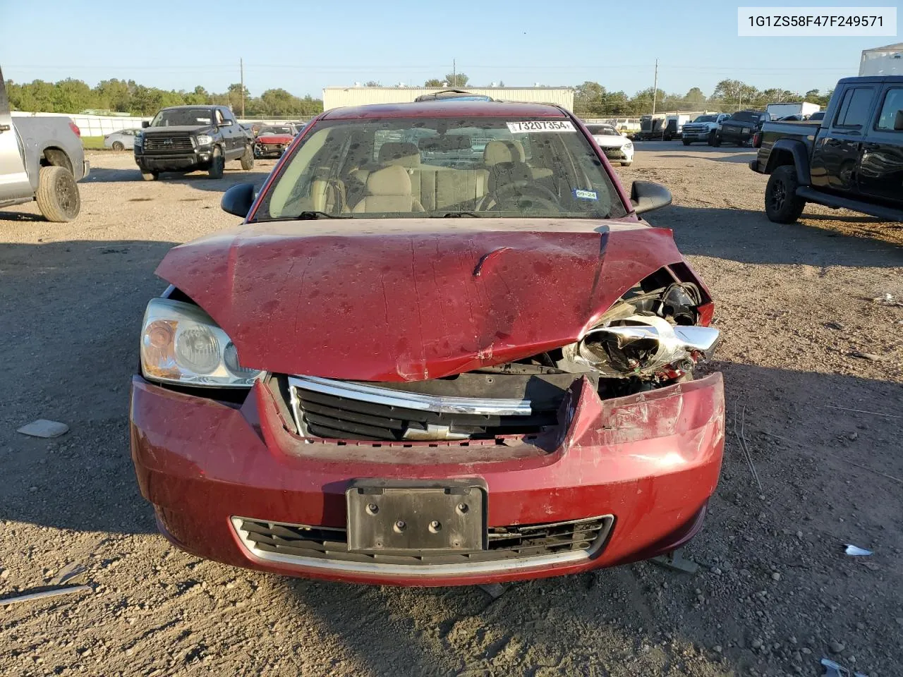 2007 Chevrolet Malibu Ls VIN: 1G1ZS58F47F249571 Lot: 73207354