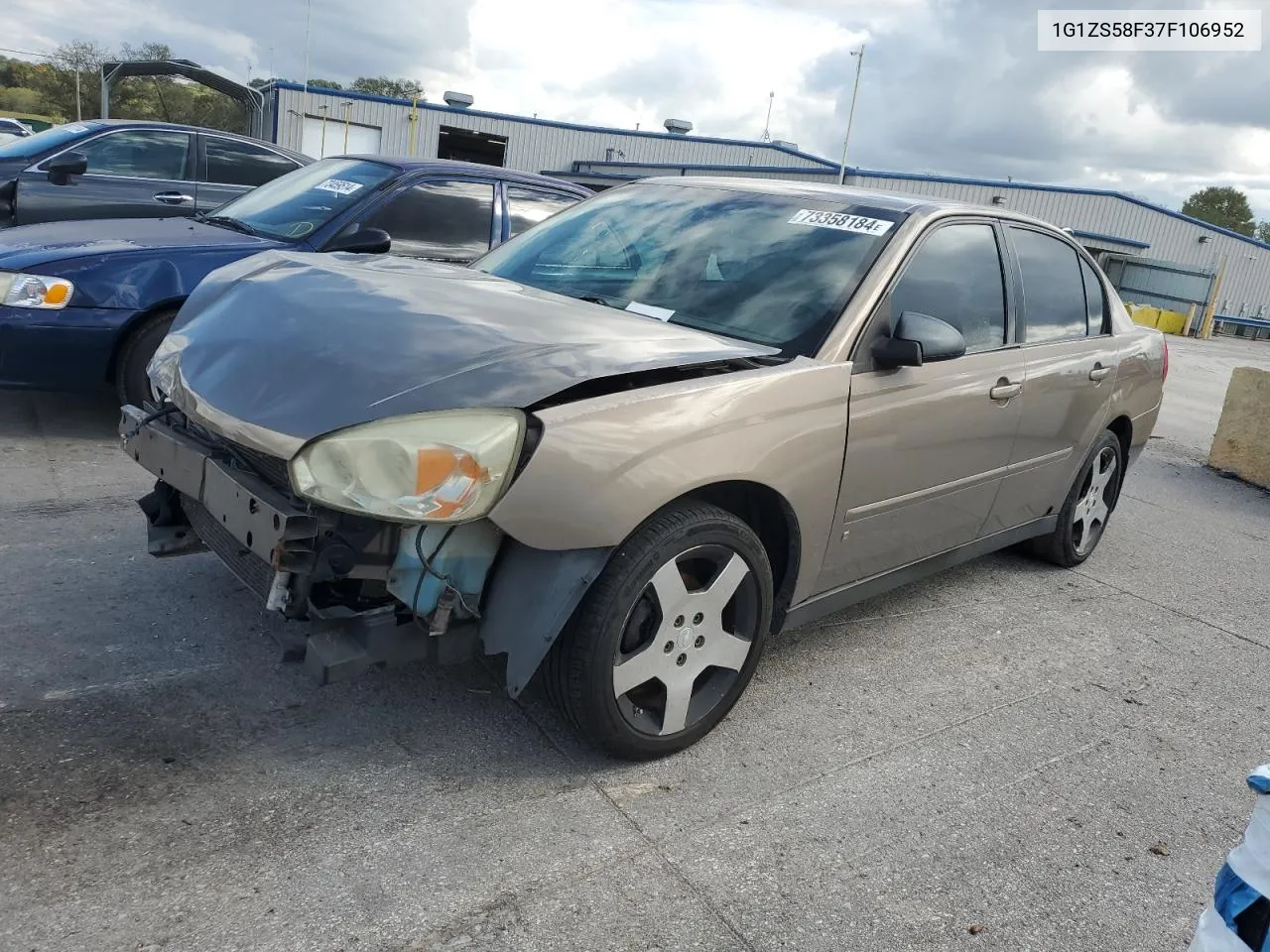 2007 Chevrolet Malibu Ls VIN: 1G1ZS58F37F106952 Lot: 73358184