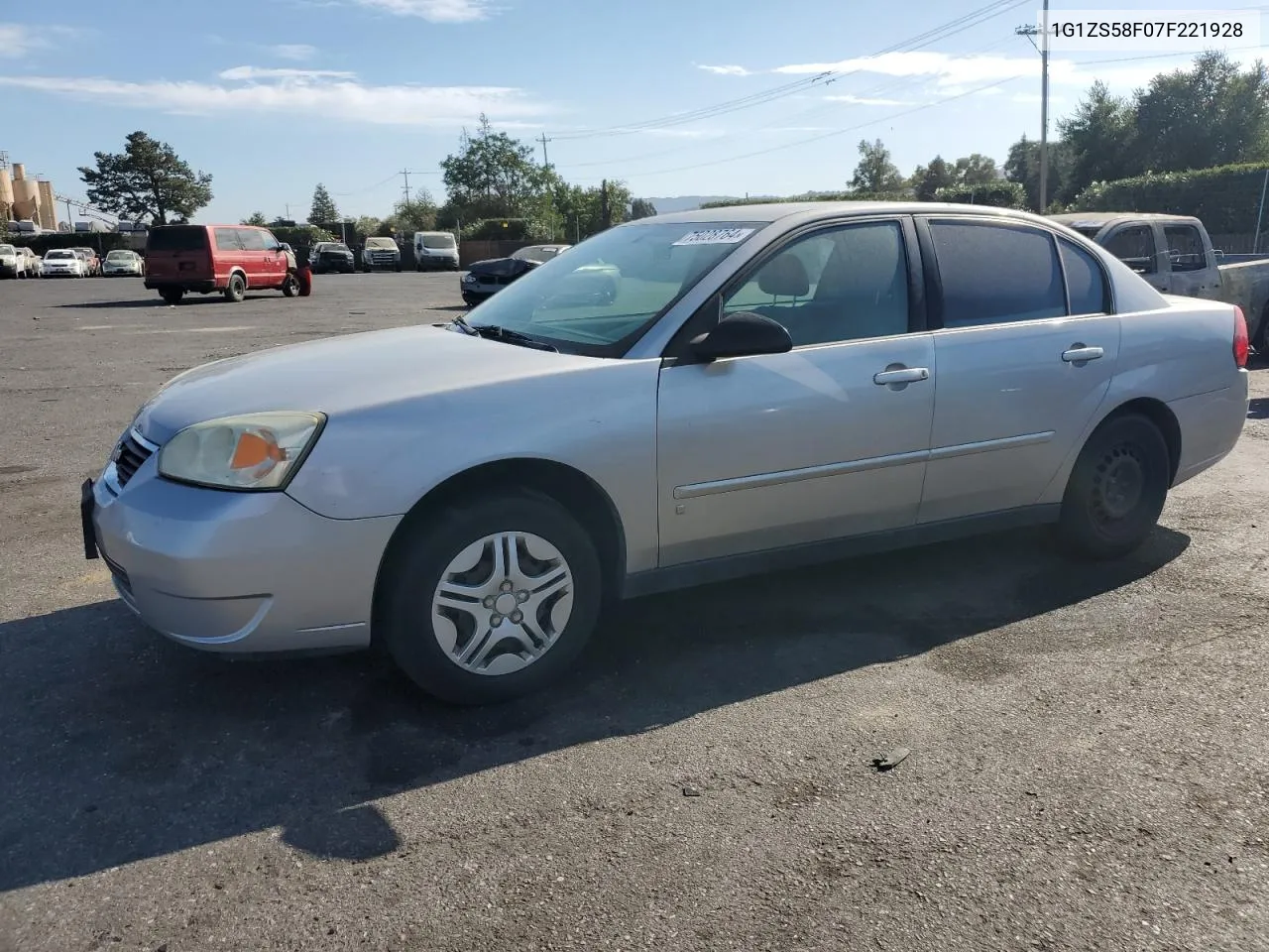 2007 Chevrolet Malibu Ls VIN: 1G1ZS58F07F221928 Lot: 75028764