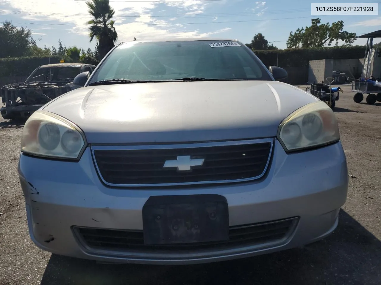 2007 Chevrolet Malibu Ls VIN: 1G1ZS58F07F221928 Lot: 75028764