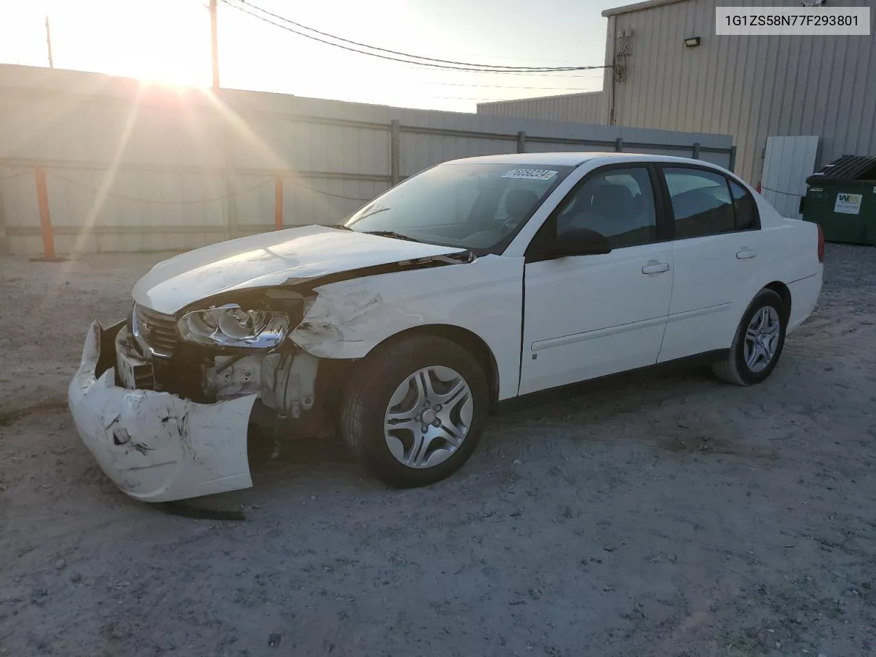 2007 Chevrolet Malibu Ls VIN: 1G1ZS58N77F293801 Lot: 76050224